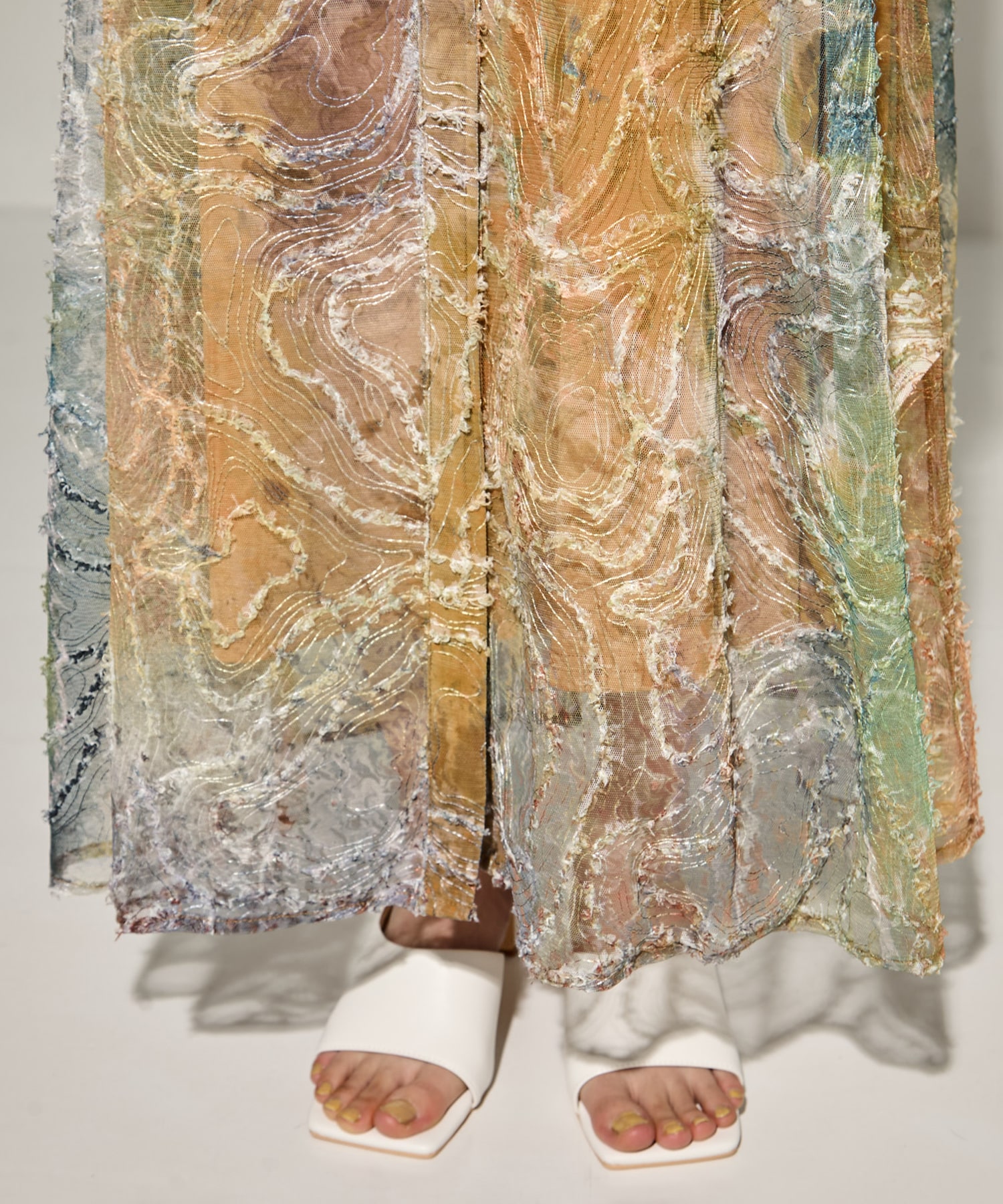 RIPPLE SHAGGY ART DRESS AMERI