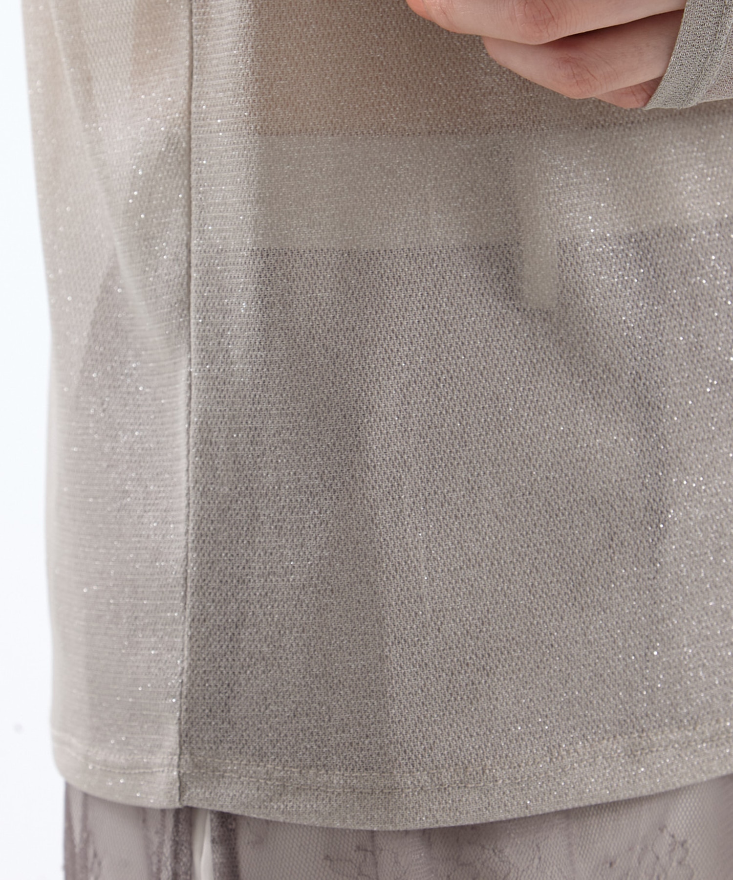 別注SHEER RIBON SKIN TOPS HOUGA