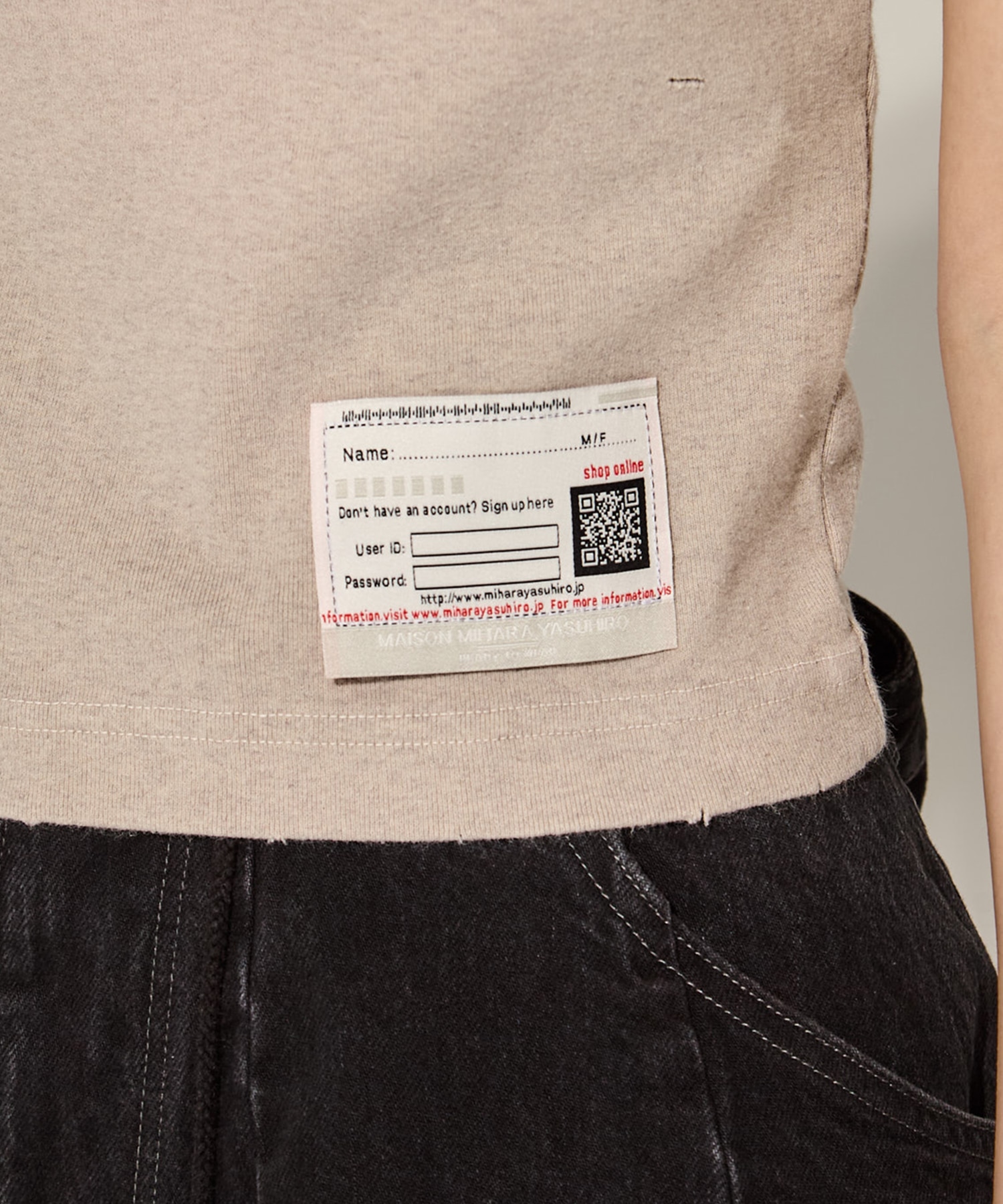 SUN FADED MINI TEE Maison MIHARA YASUHIRO