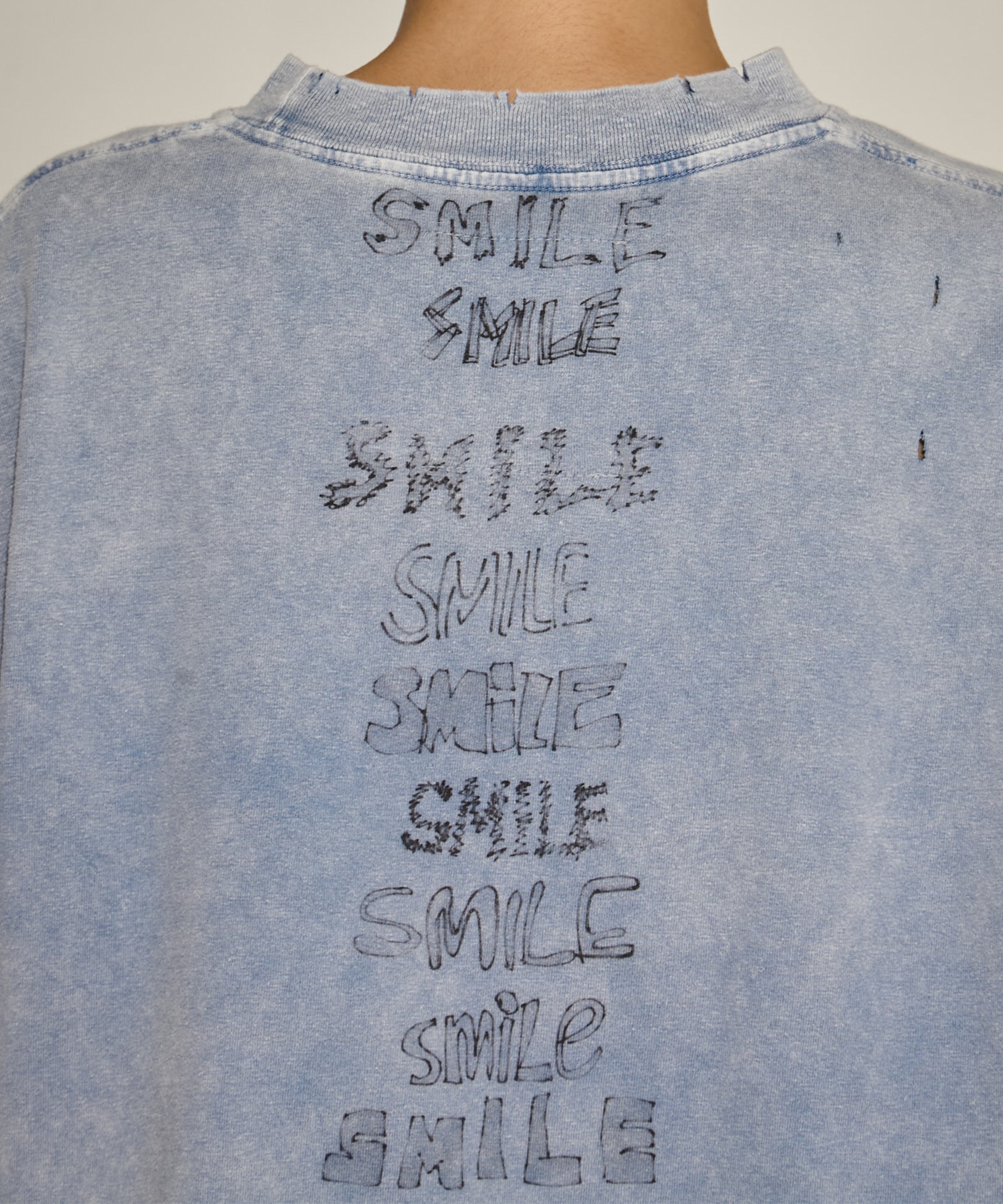 BLEACHED CROPPED TEE Maison MIHARA YASUHIRO