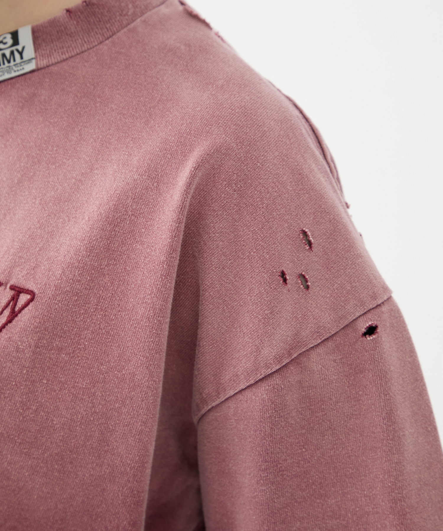 SUN FADED CROPPED TEE Maison MIHARA YASUHIRO