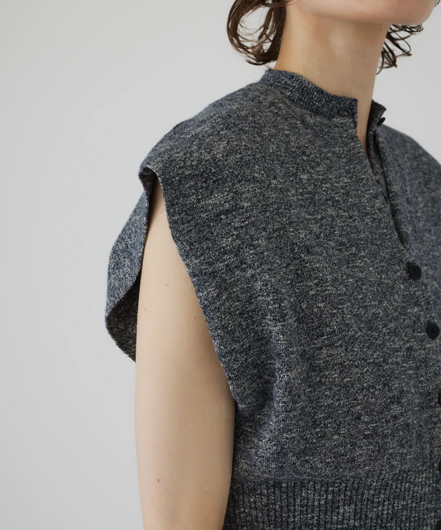 Mix yarn rib knit RIM.ARK