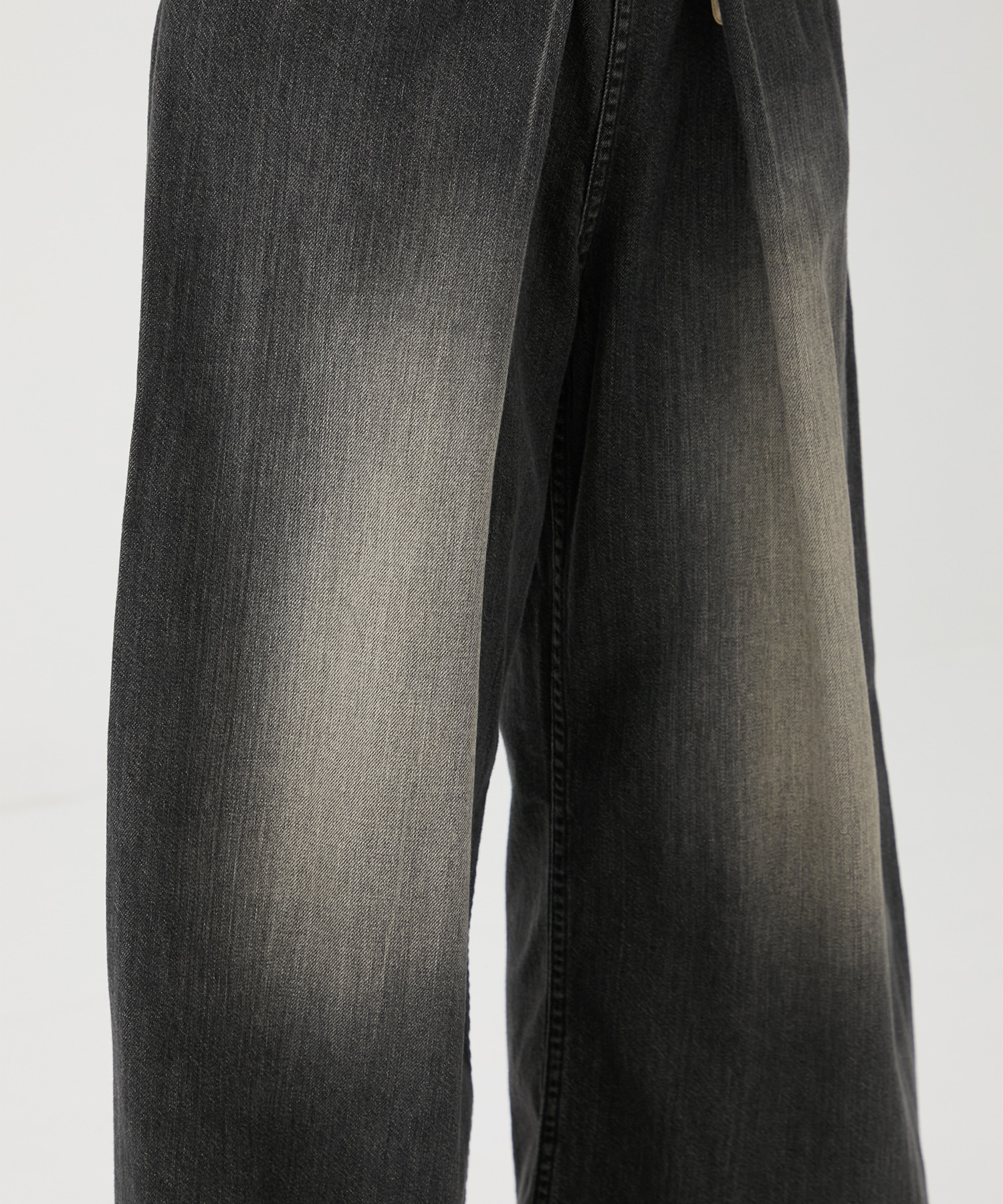 別注 WASHED DENIM FOLDED WIDE PANTS (SHORT LENGTH) JOHN LAWRENCE SULLIVAN
