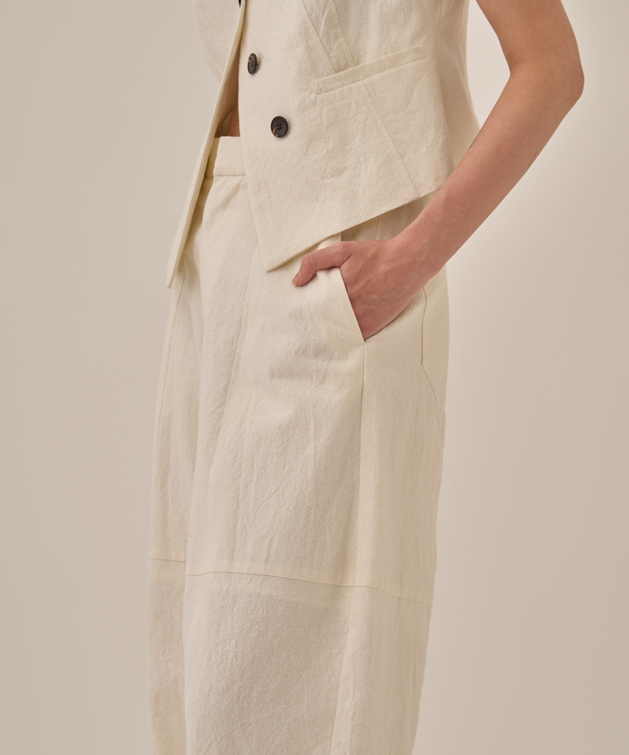 Miriam panel pants AKIRANAKA