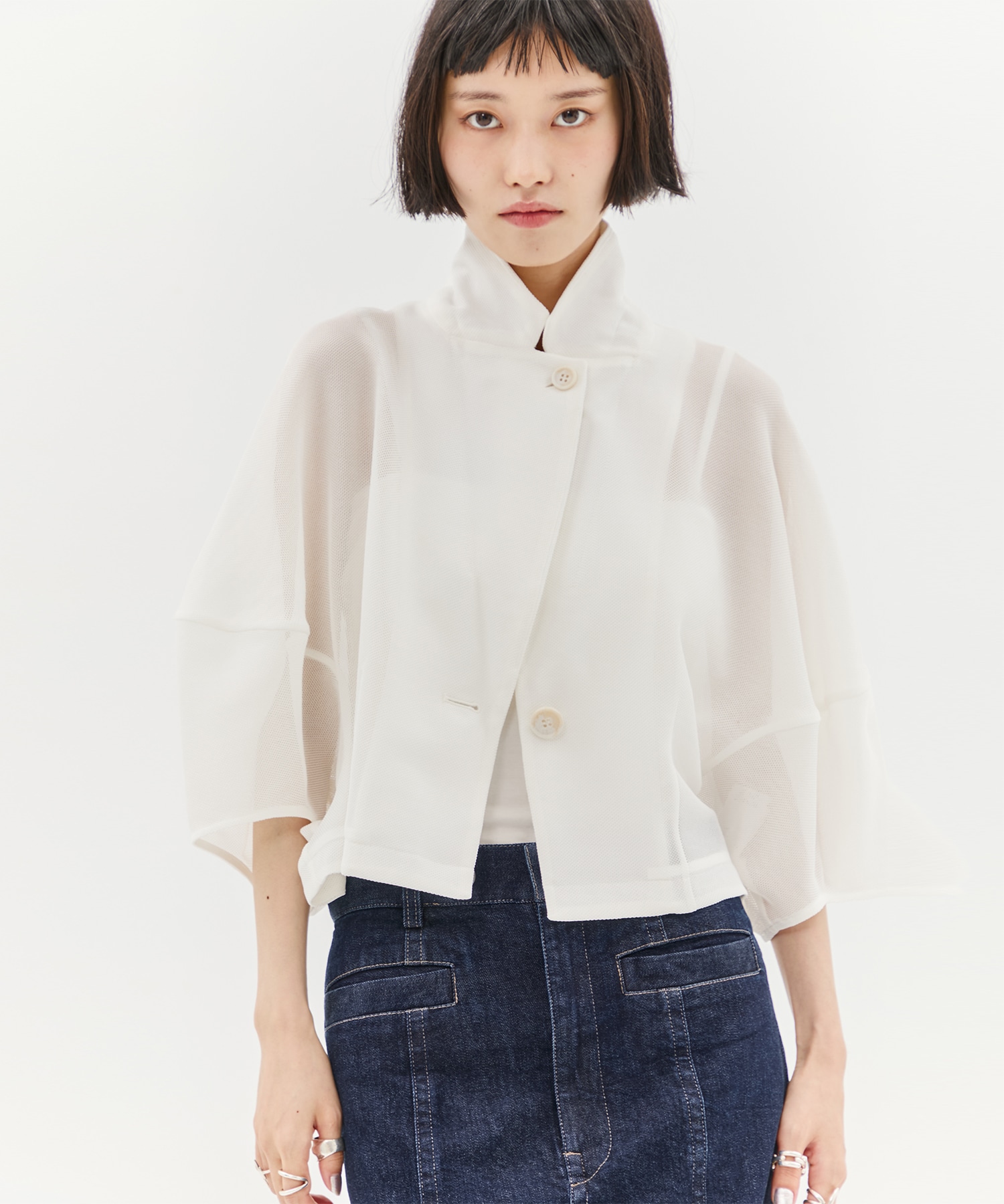 別注MESH LANTERN JACKET CLANE