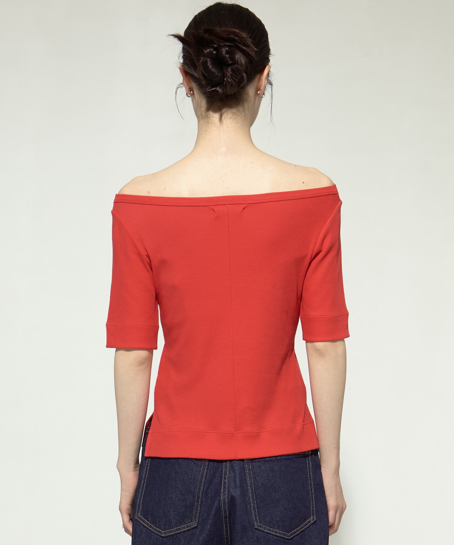 Luxury Smooth Boat Neck Tee STUDIOUS