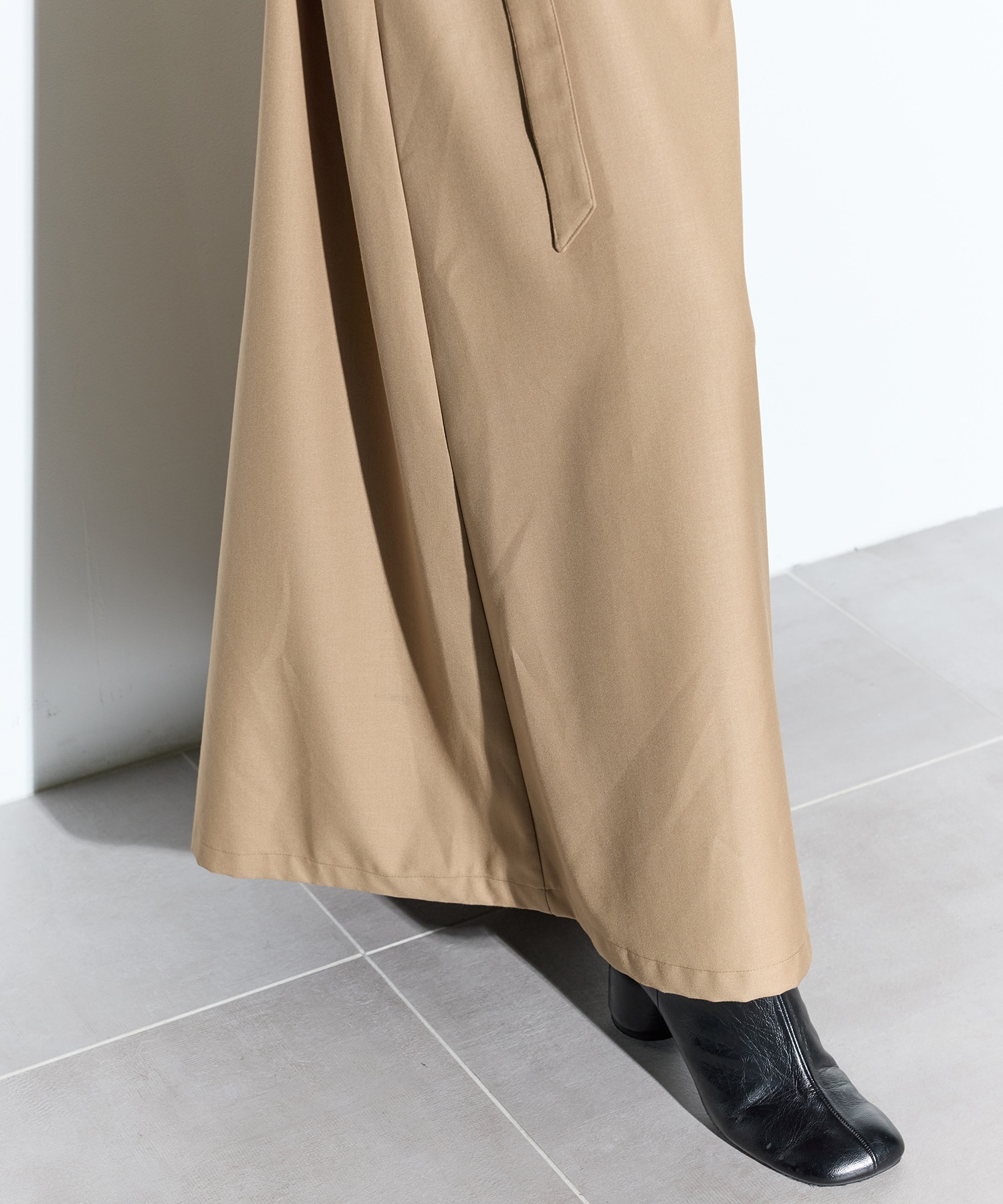 Cape belt dress MURRAL