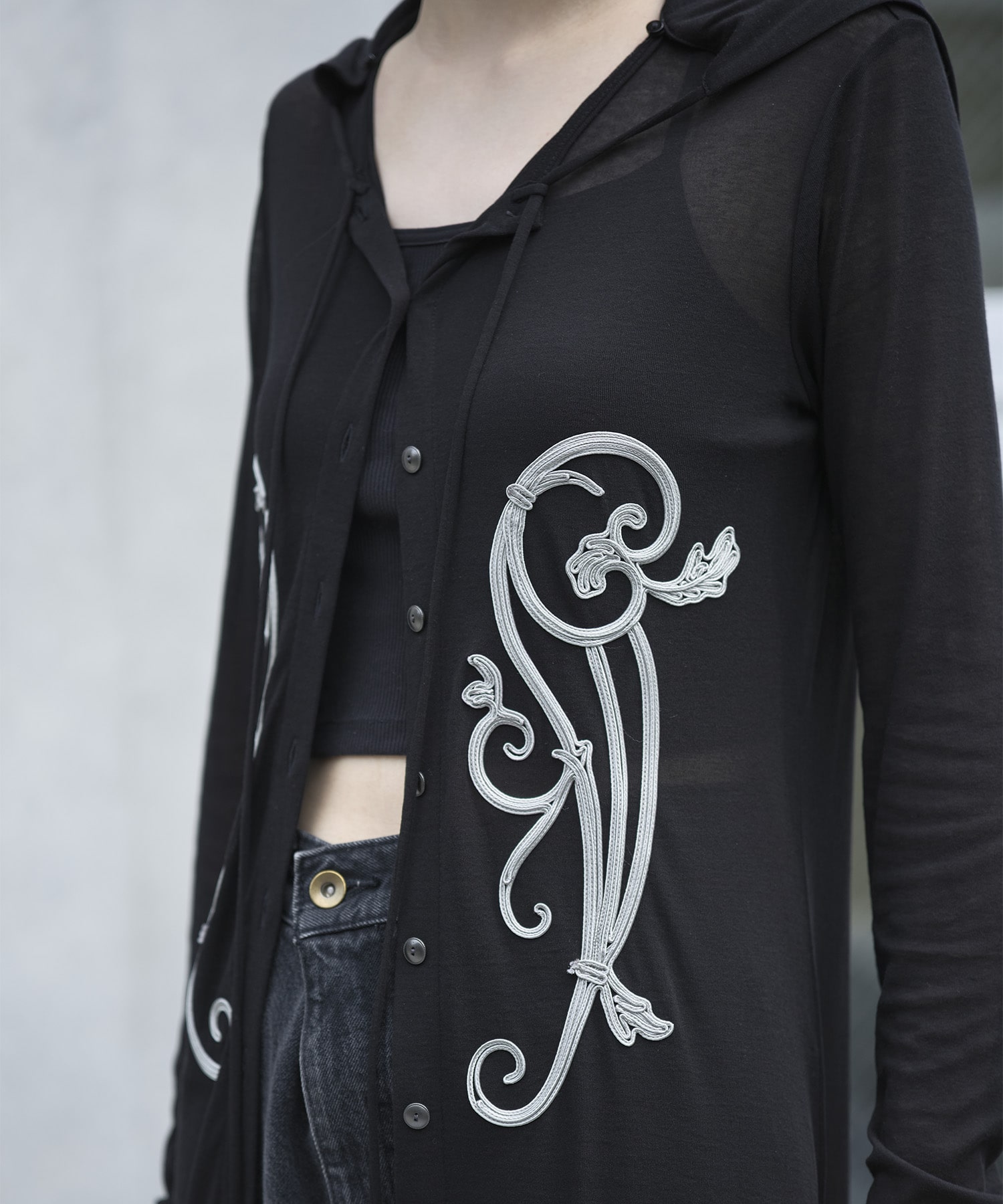 別注 iron embroidery cotton sheer onpiec tanakadaisuke