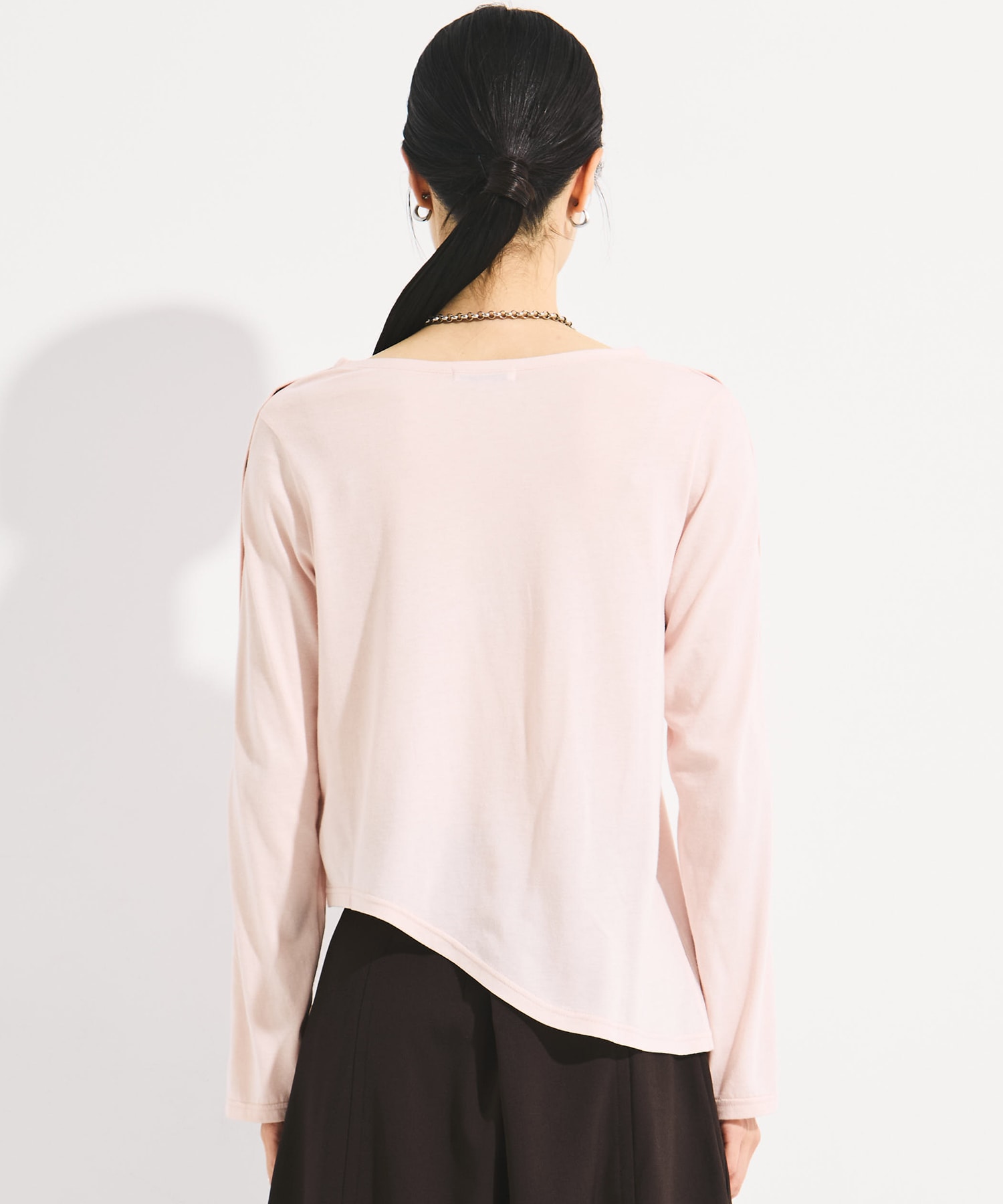 SHOULDER SNAP LONG SLEEVE TEE STUDIOUS