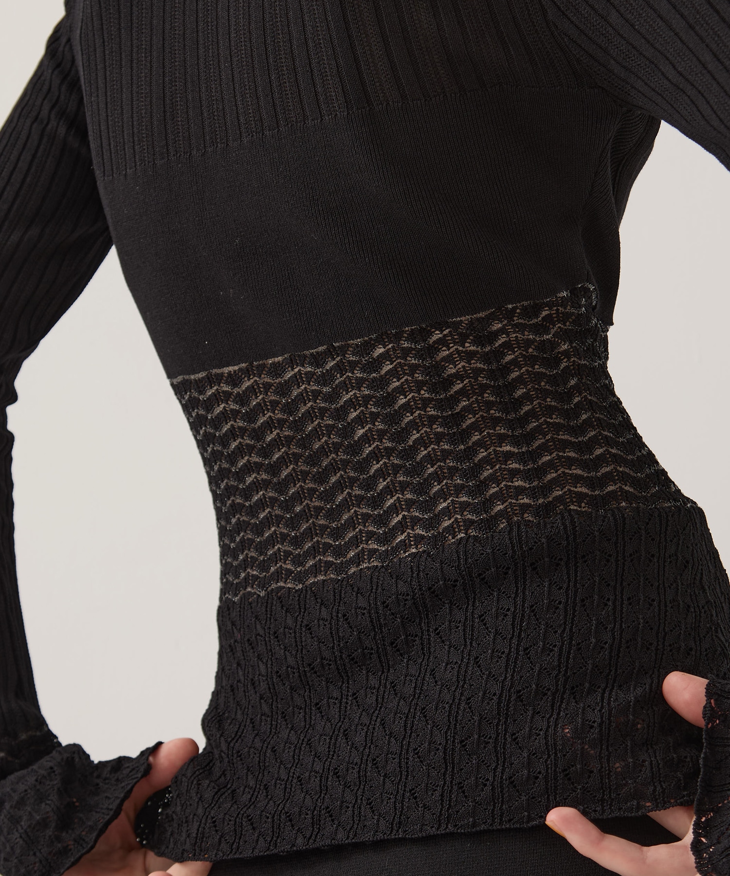 別注Square Neck Ripple Knit EMILY ODA