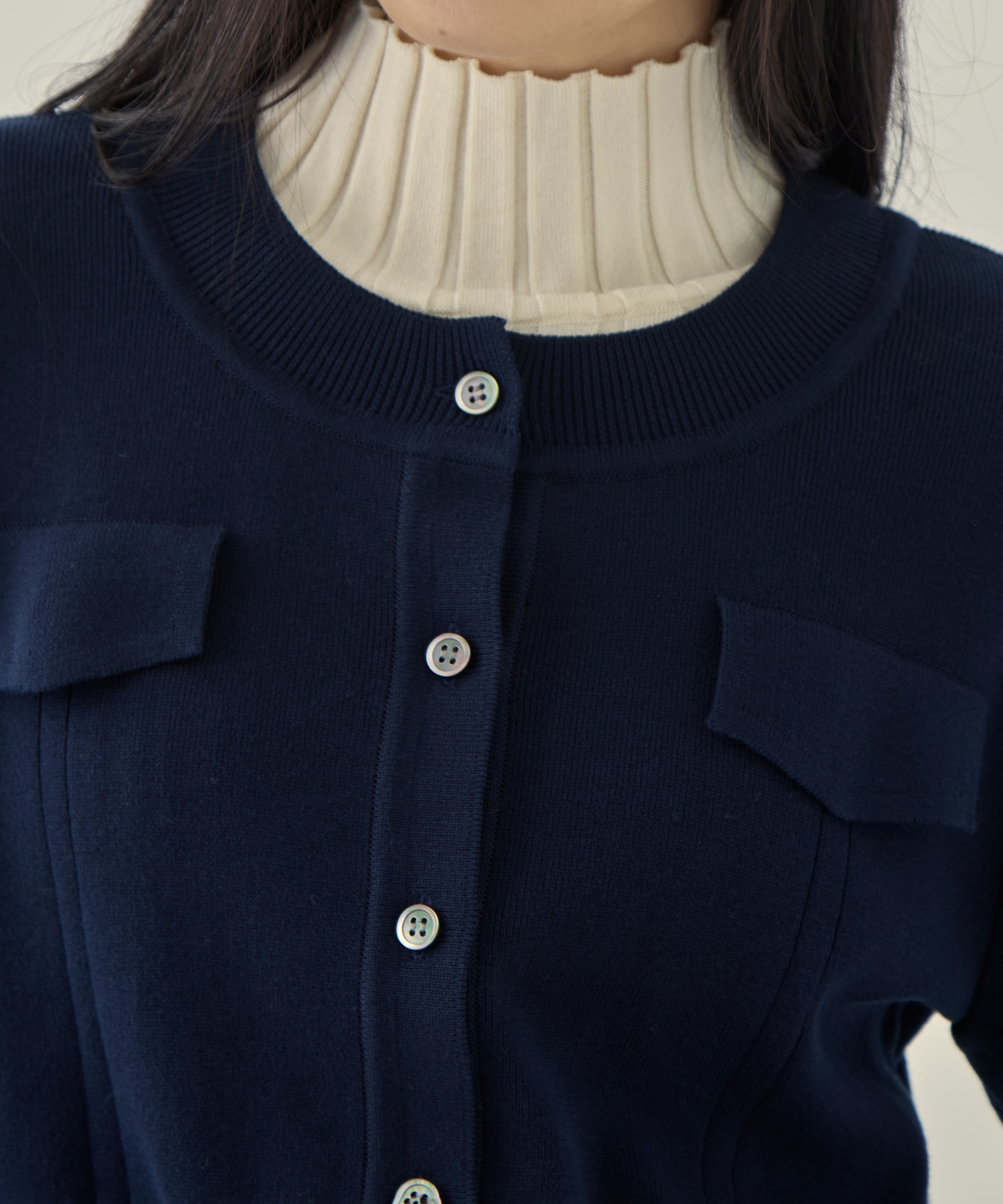 POCKET KNIT CARDIGAN STUDIOUS