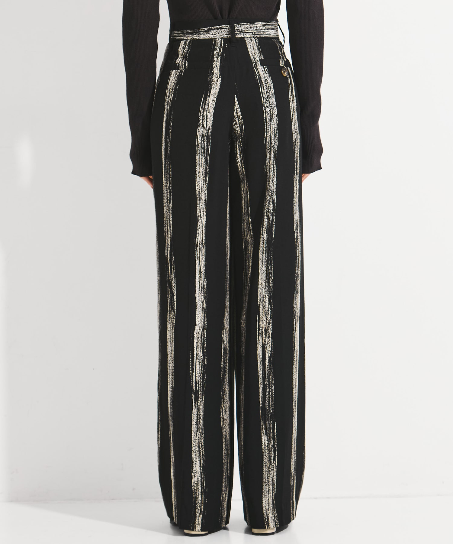 Stitch stripe pants AKIRANAKA