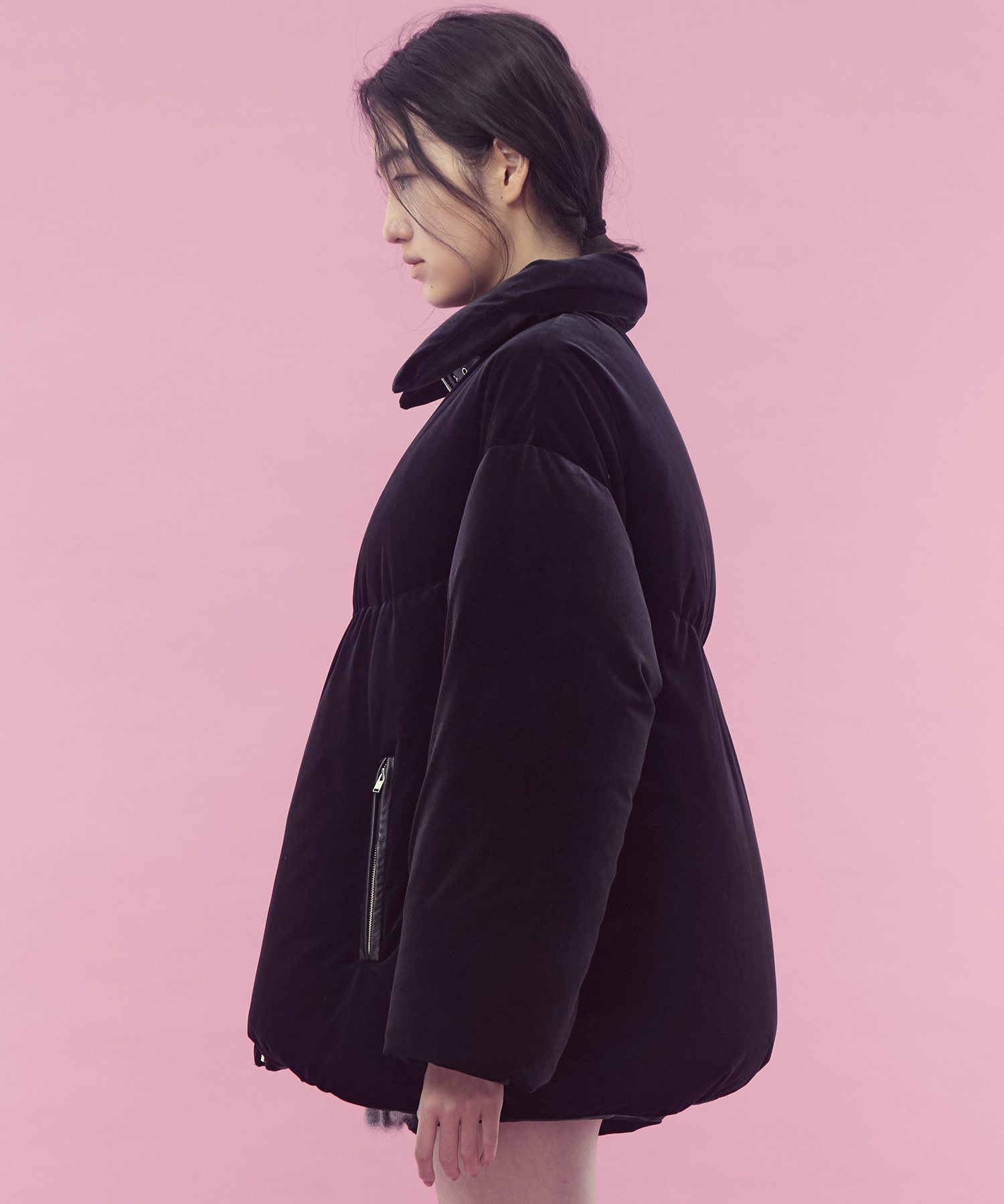 Velour down coat FETICO
