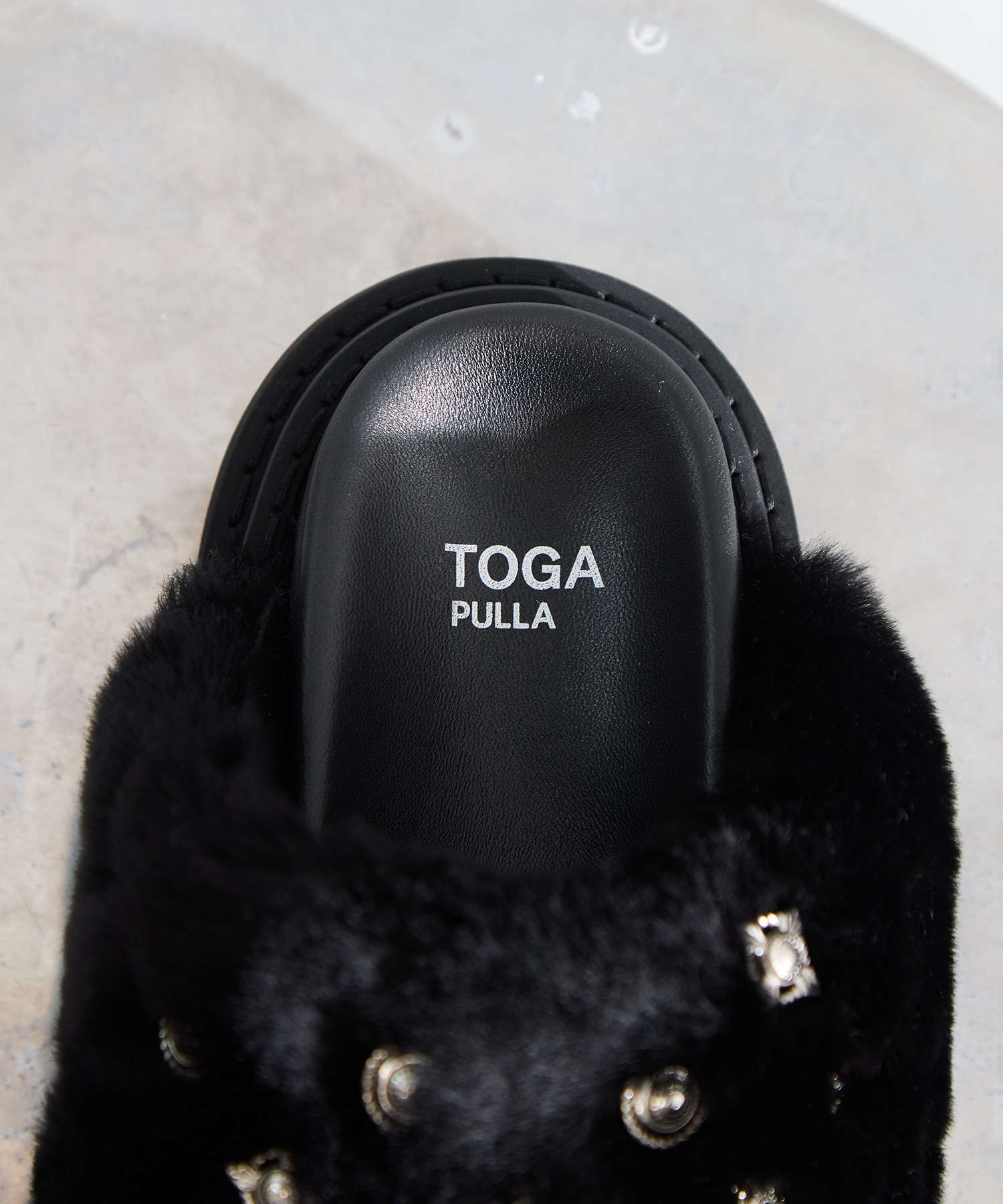 FUR CONCHO SANDALS TOGA