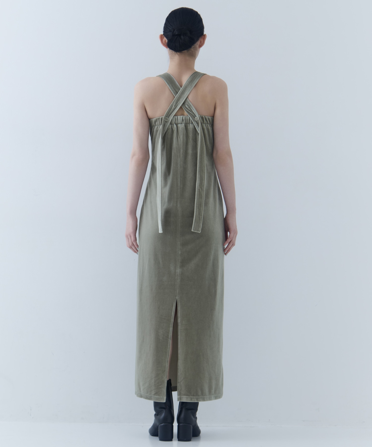 UND OFF SHOULDER VELOUR CARDIGAN SET DRESS AMERI