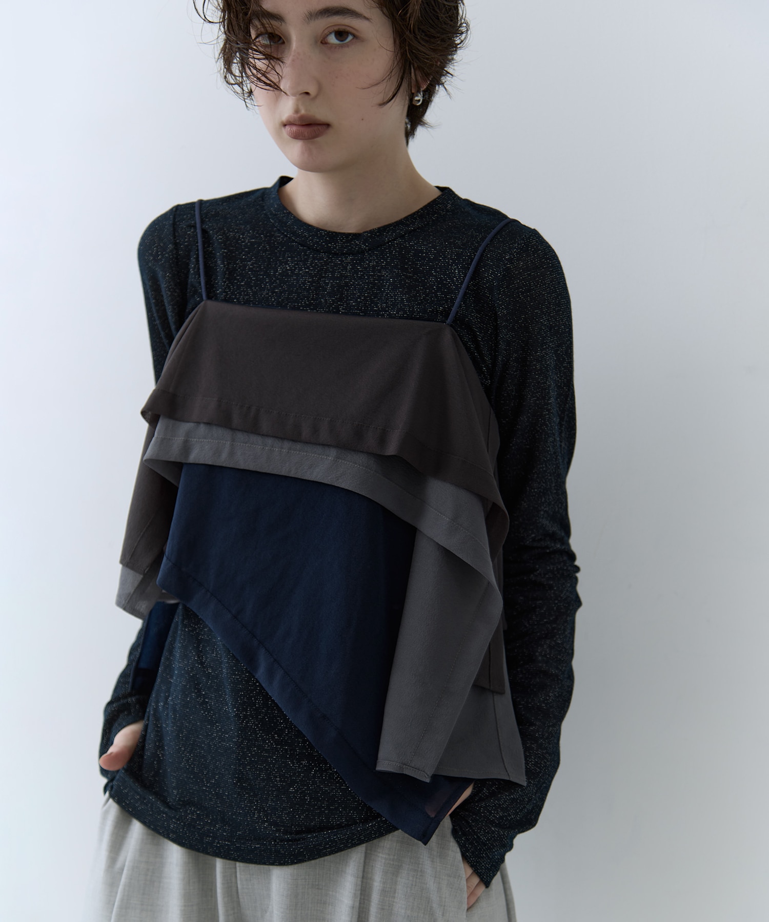 3way Camisole & Cashmere Long T STUDIOUS