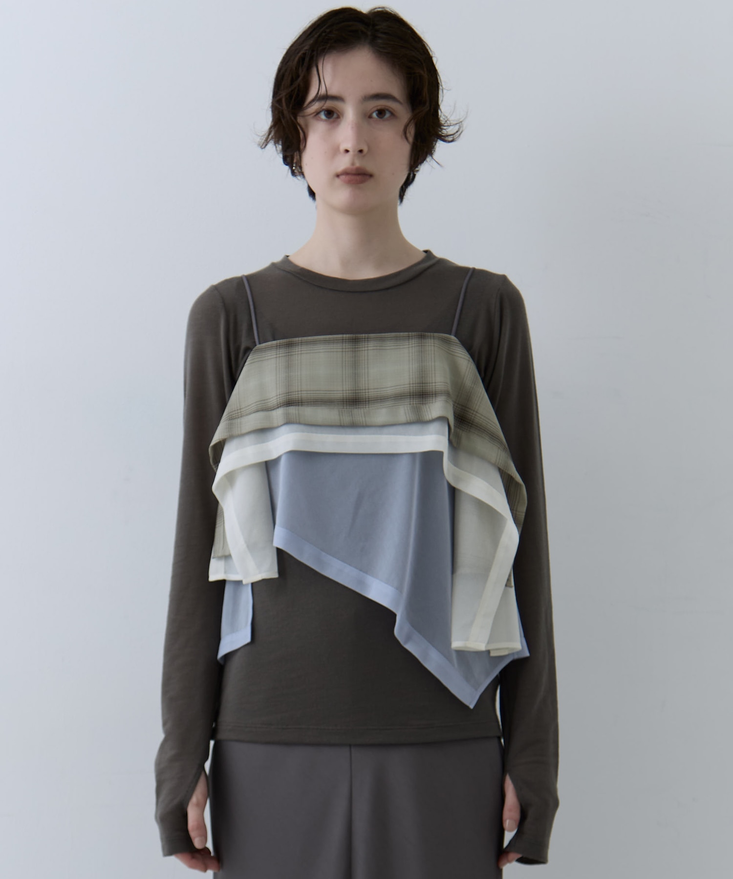 3way Camisole & Cashmere Long T STUDIOUS