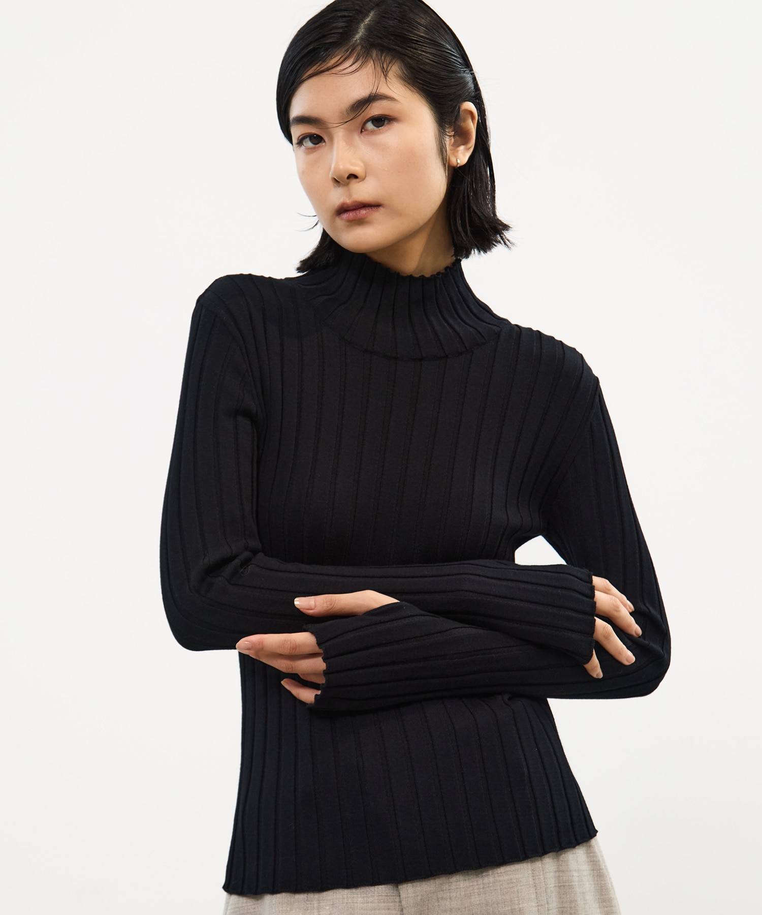 Silk Viscorse Wide Rib KT STUDIOUS