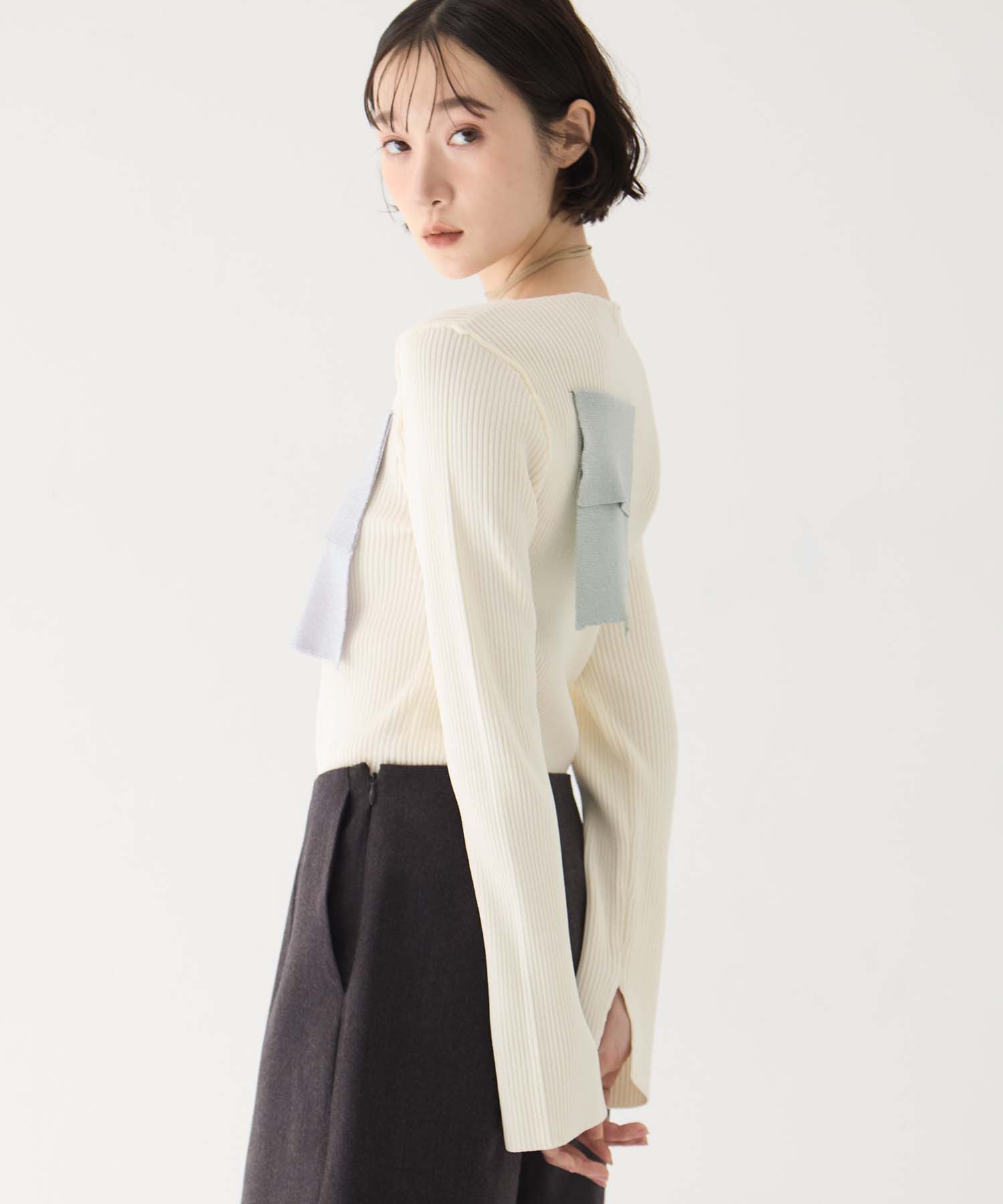 別注CREW NECK RIB KNIT kotohayokozawa