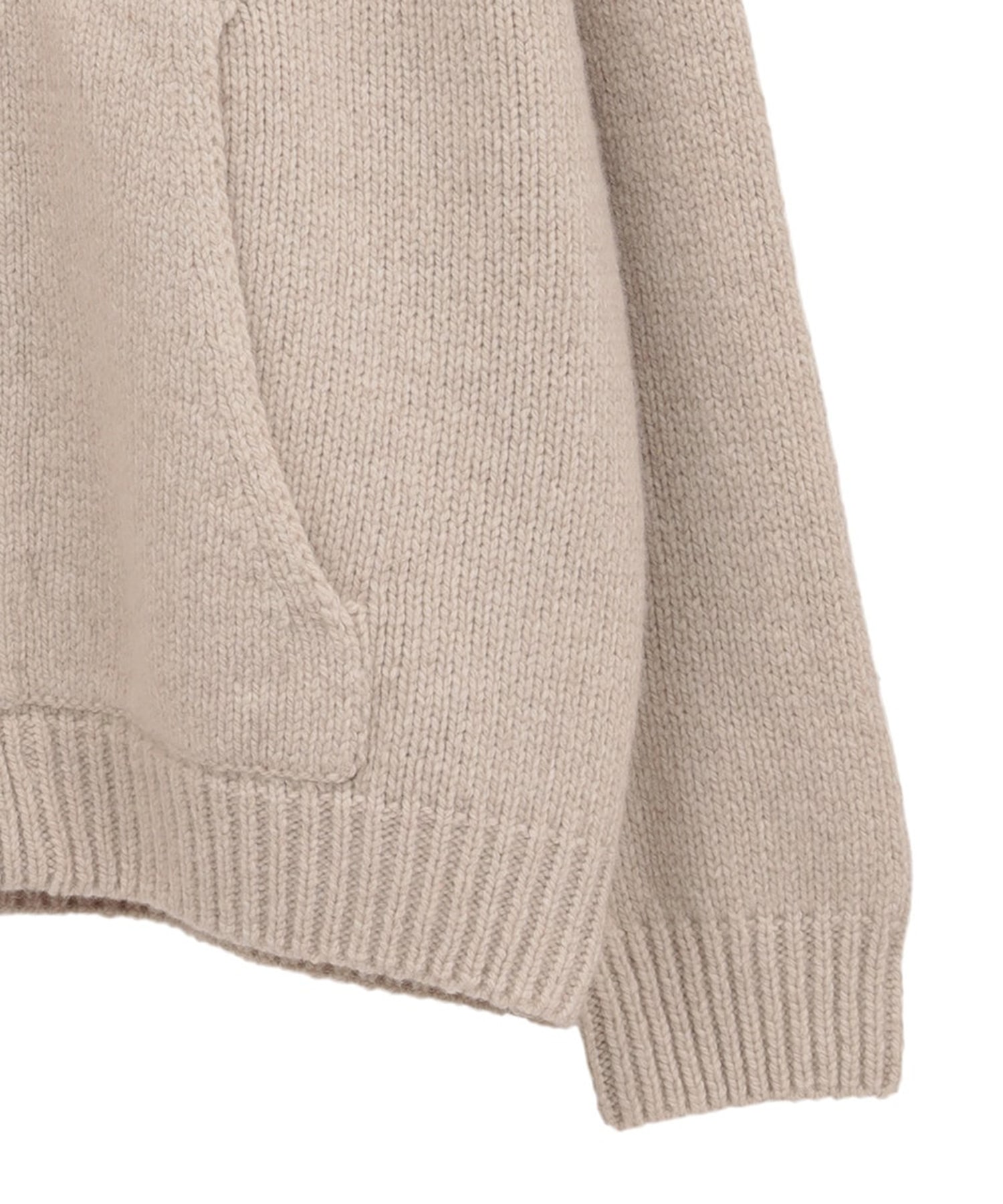 POCKET ZIP KNIT TOPS CLANE