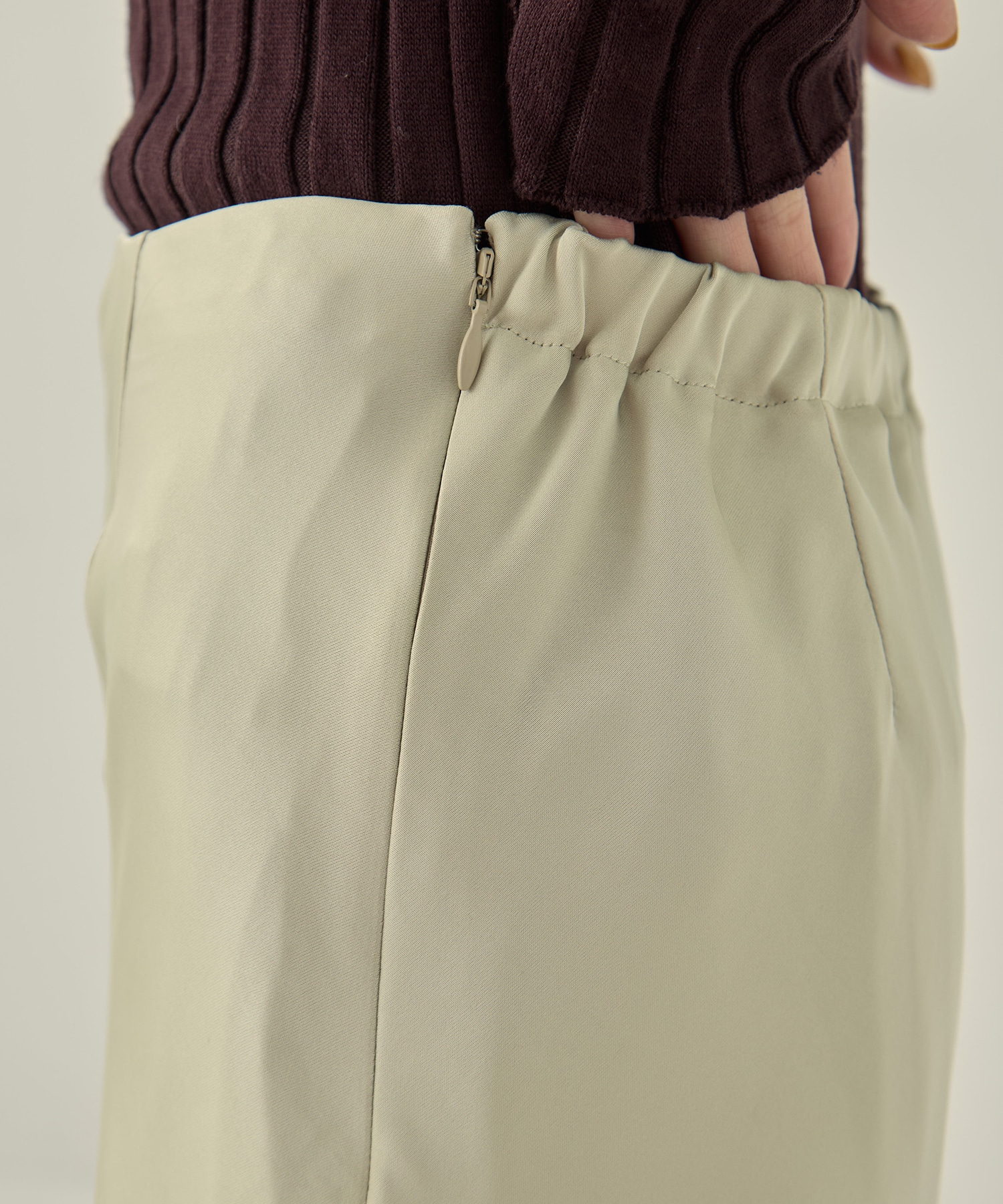 LAYERED SATIN MERMAID SKIRT STUDIOUS