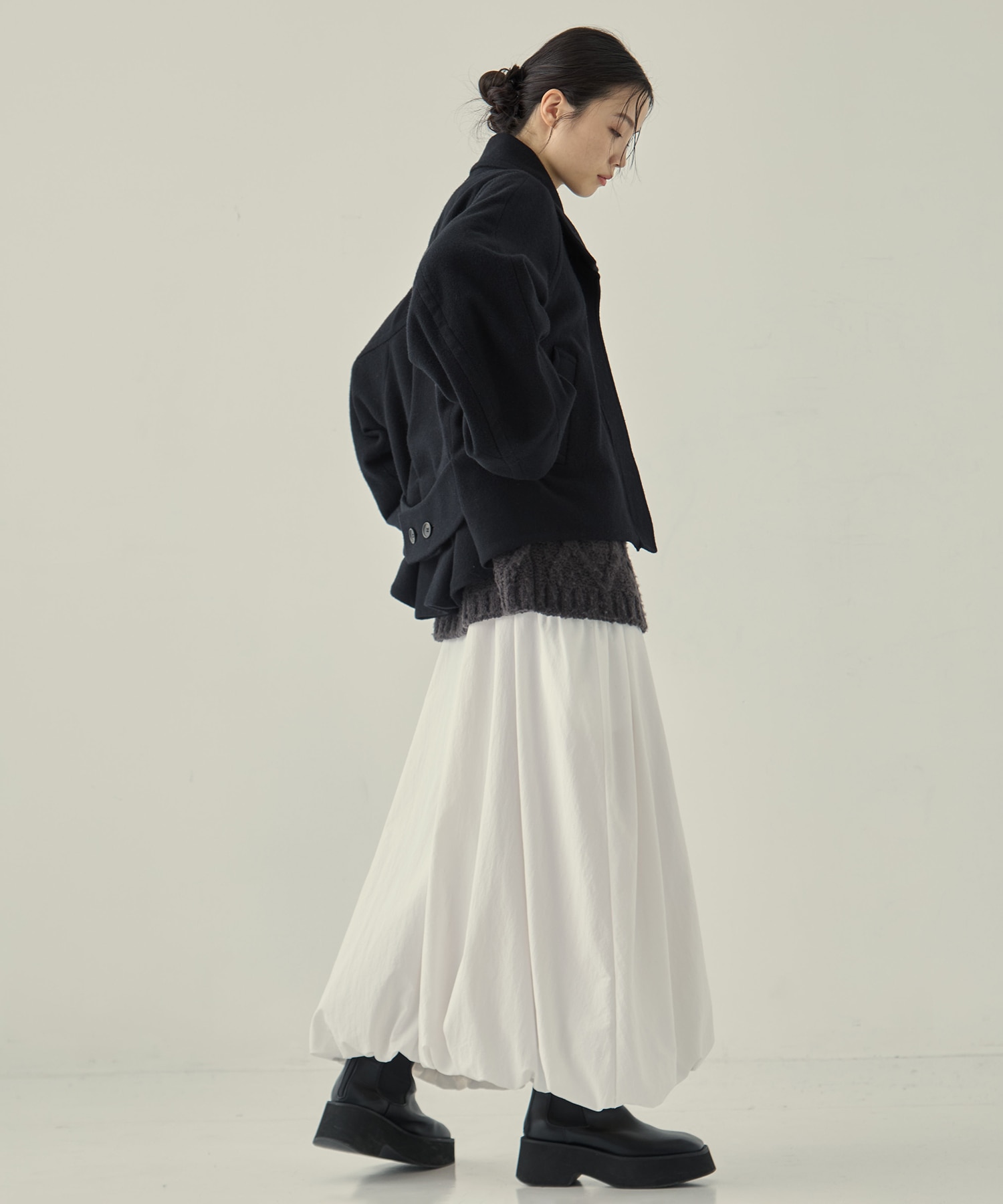 Stand Collar Wool Blouson STUDIOUS