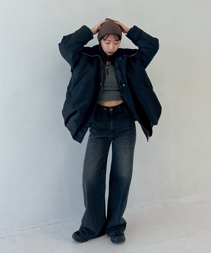 WEB限定復刻】別注BALLOON DESIGN HOODED N3B(1 BLACK): CLANE: WOMENS