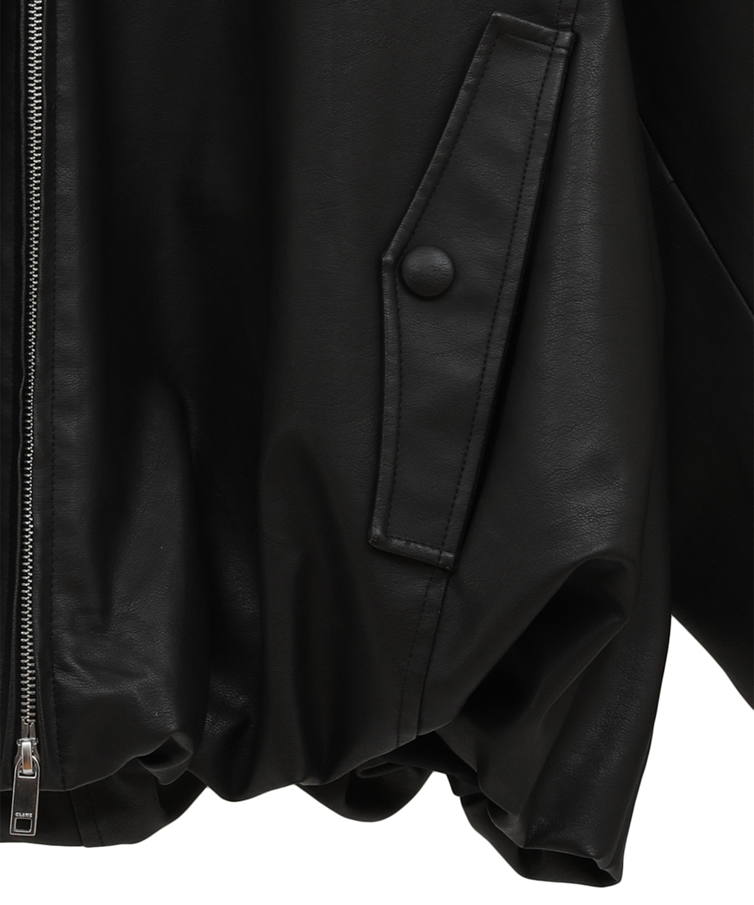 FAKE LEATHER BALLOON JACKET CLANE