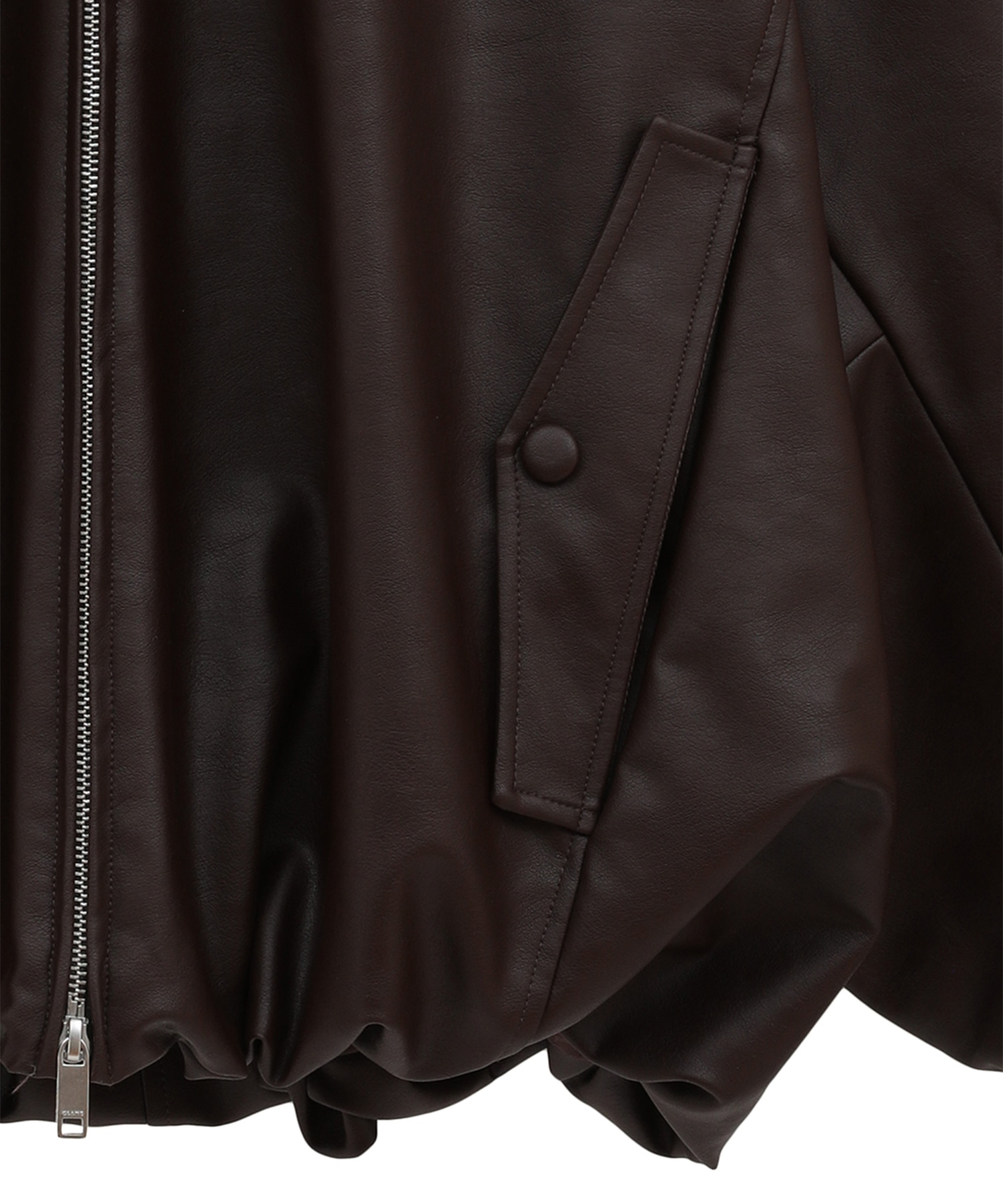 FAKE LEATHER BALLOON JACKET CLANE