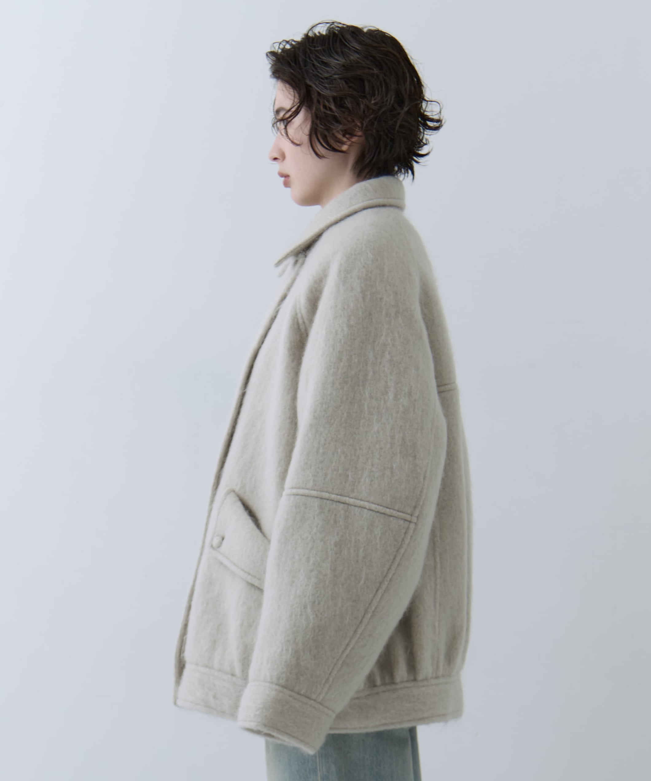 UND MOHAIR SHAGGY FLIGHT JACKET AMERI