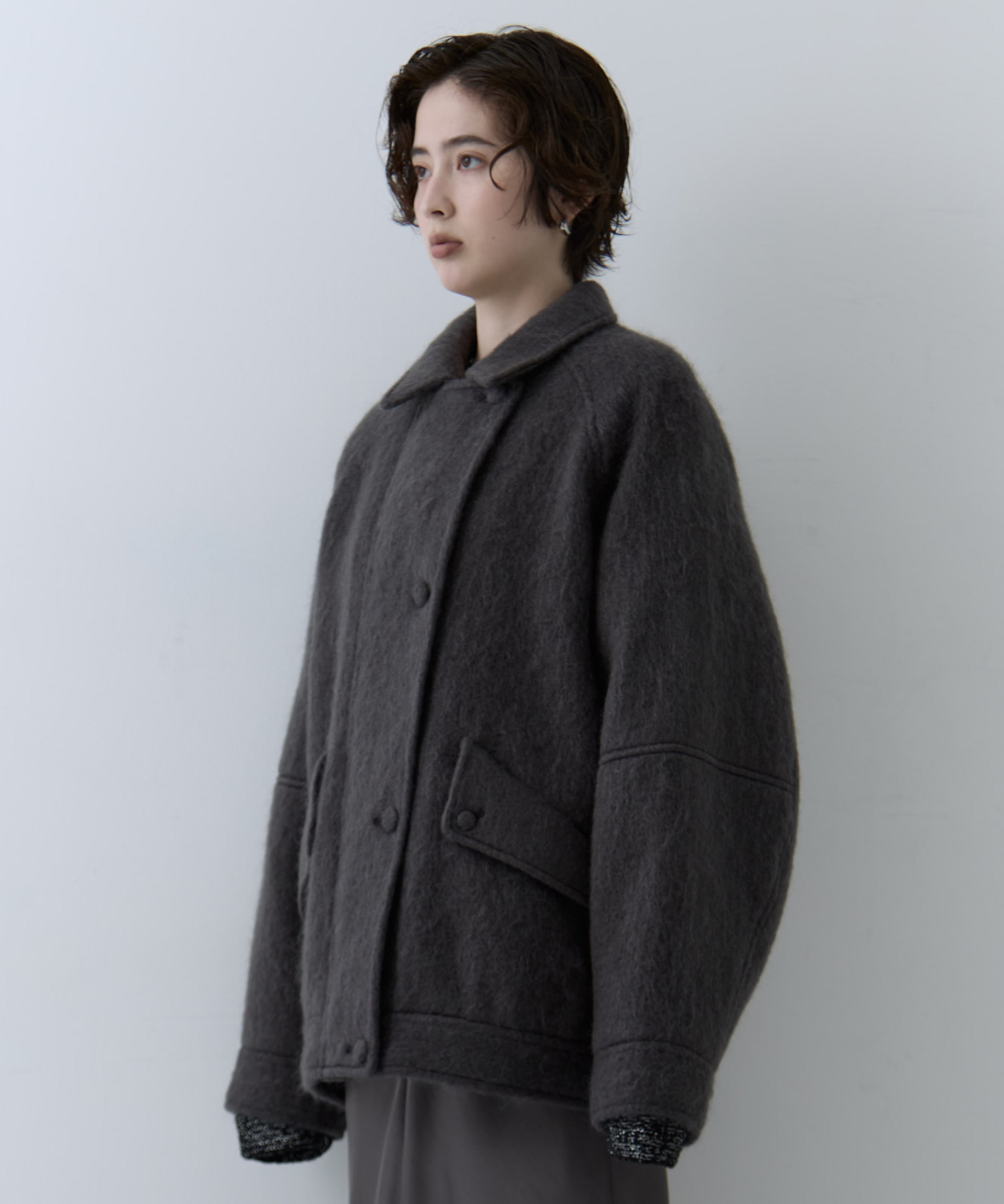 UND MOHAIR SHAGGY FLIGHT JACKET AMERI