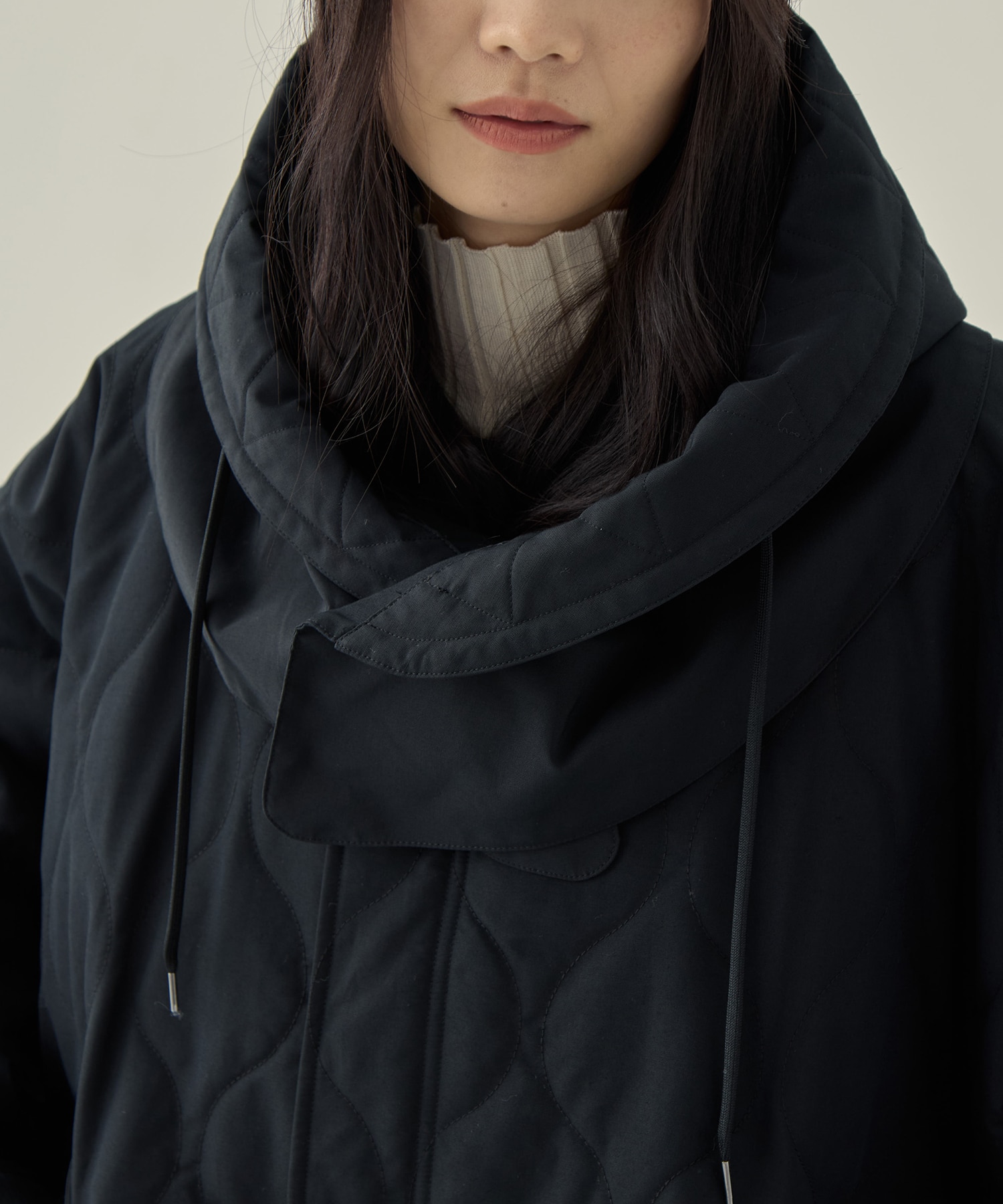 リサイクル60/40クロスキルティング モッズコート VACHEMENT