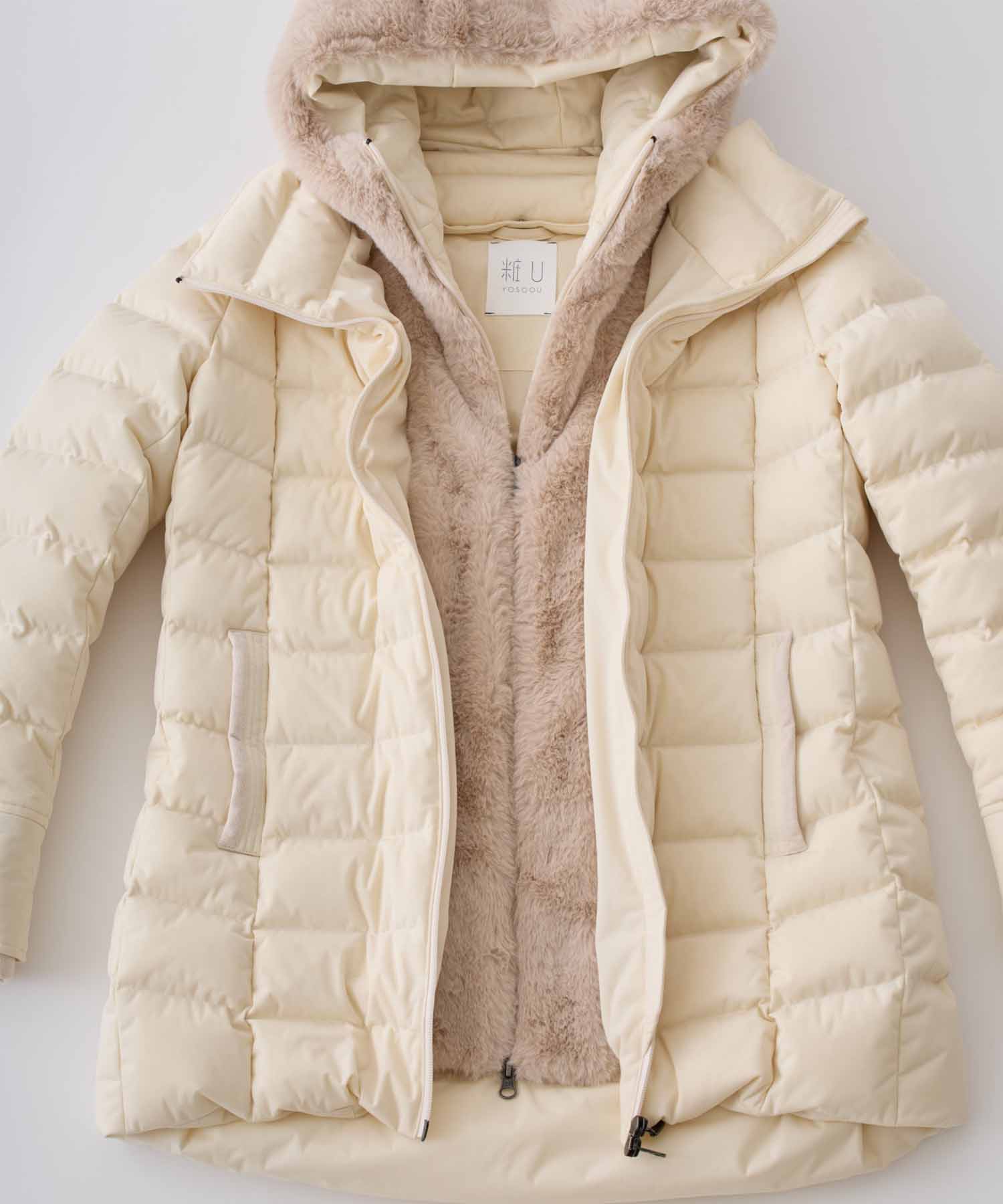 2way Fur Linen Hood Coat YOSOOU