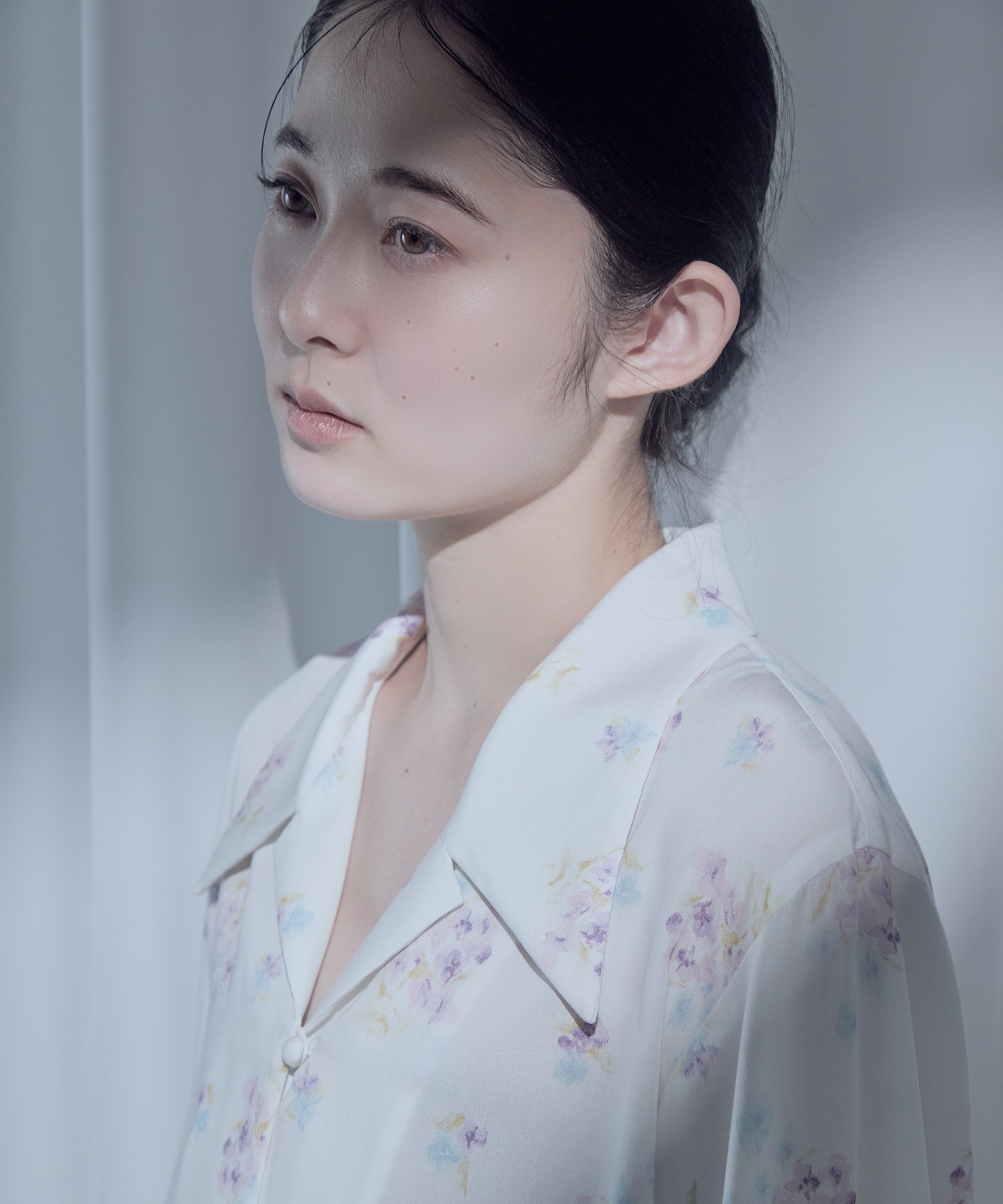 Floral Motif Printed Shirt Mame Kurogouchi