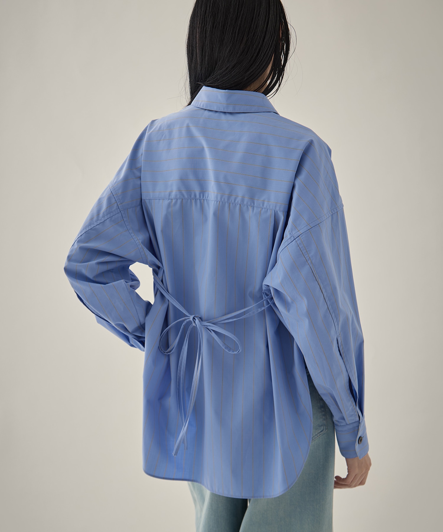 【新色】Wide Stripe 2way Shirt STUDIOUS