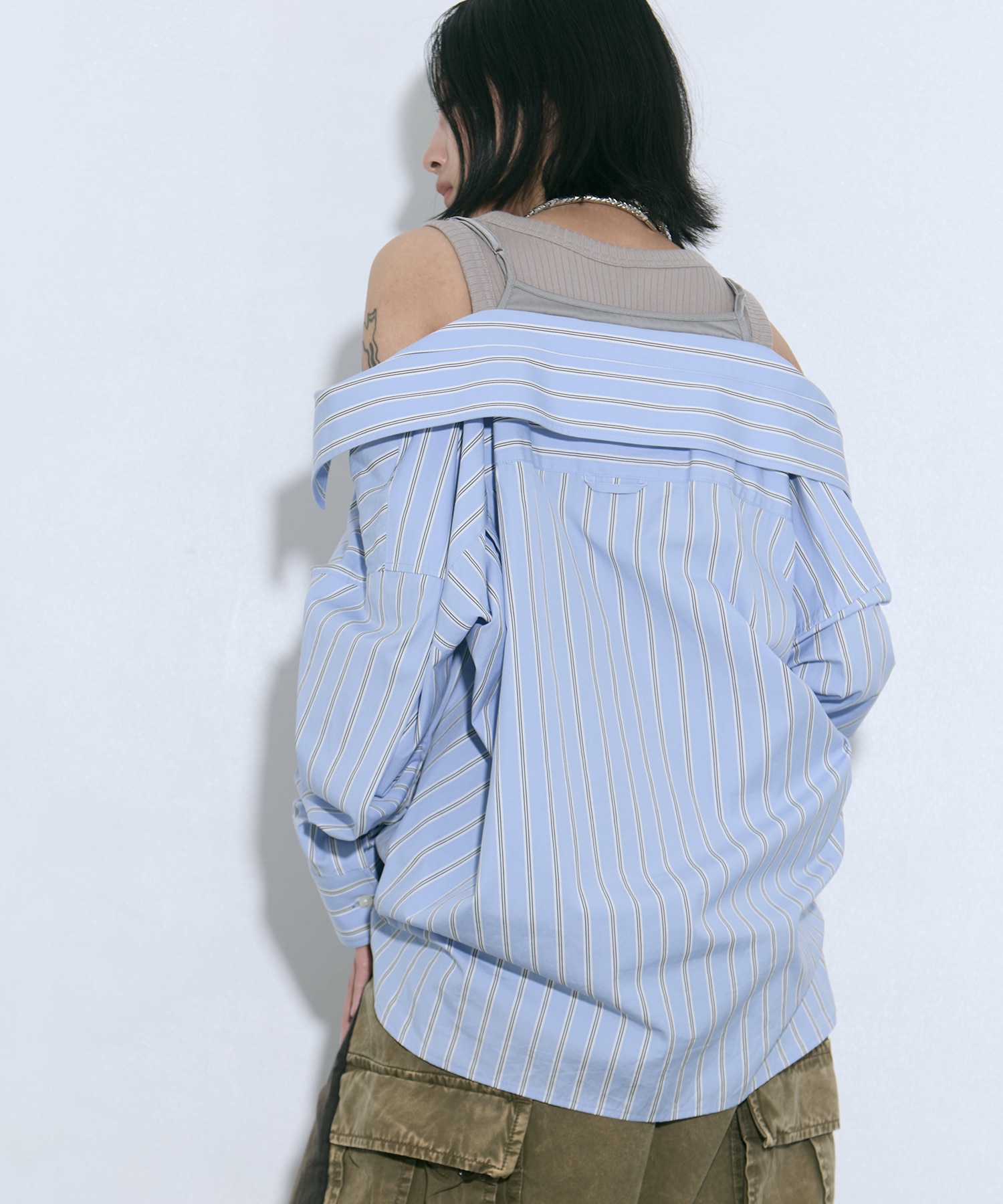 LAYERED STRIPE SHIRTS Maison MIHARA YASUHIRO