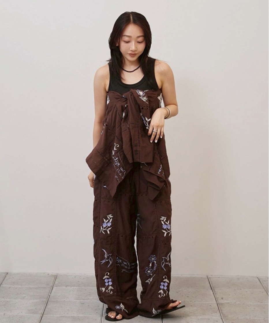 Embroidery Patchwork Shirts TODAYFUL