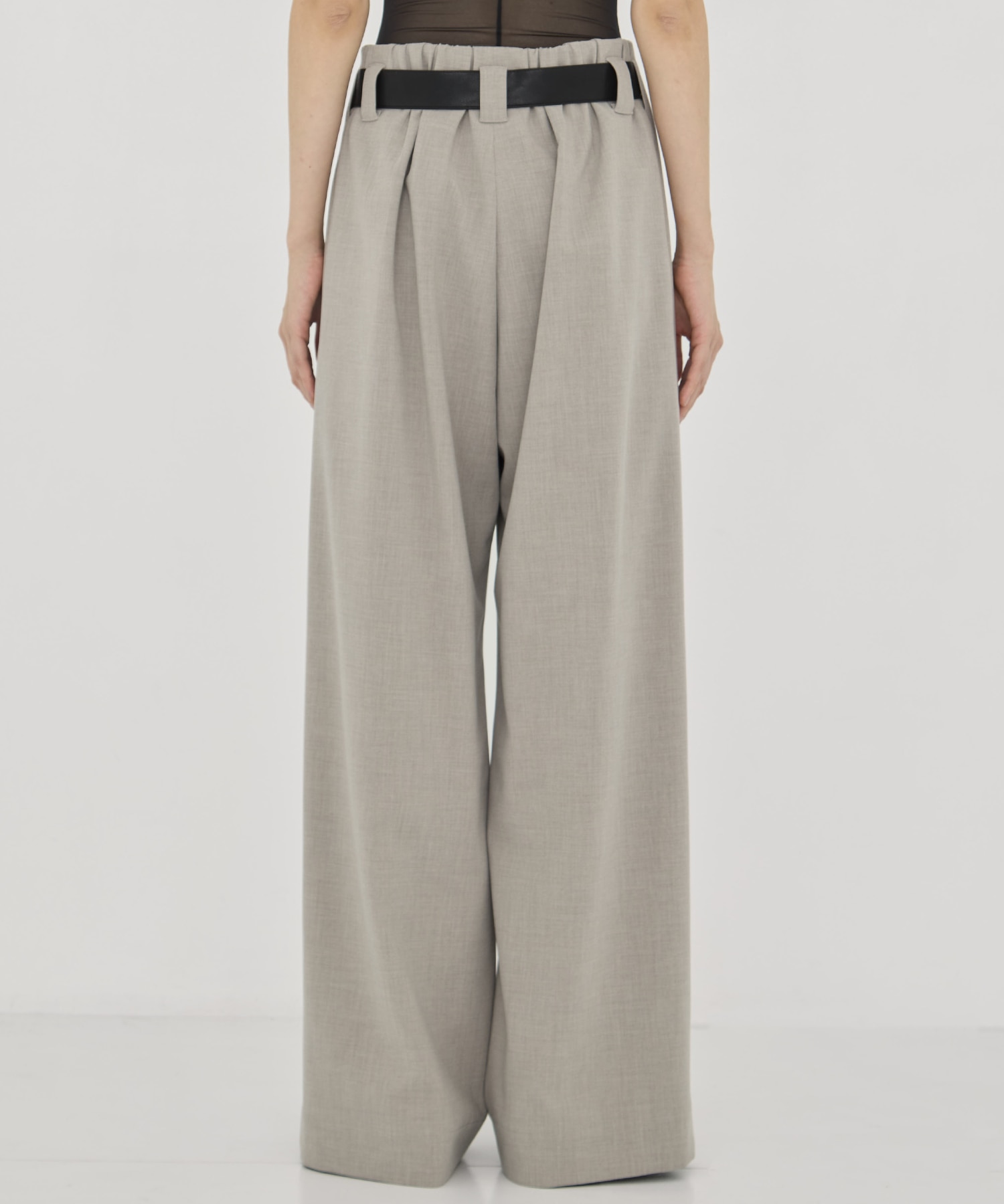 Belted Stretch Trousers STUDIOUS
