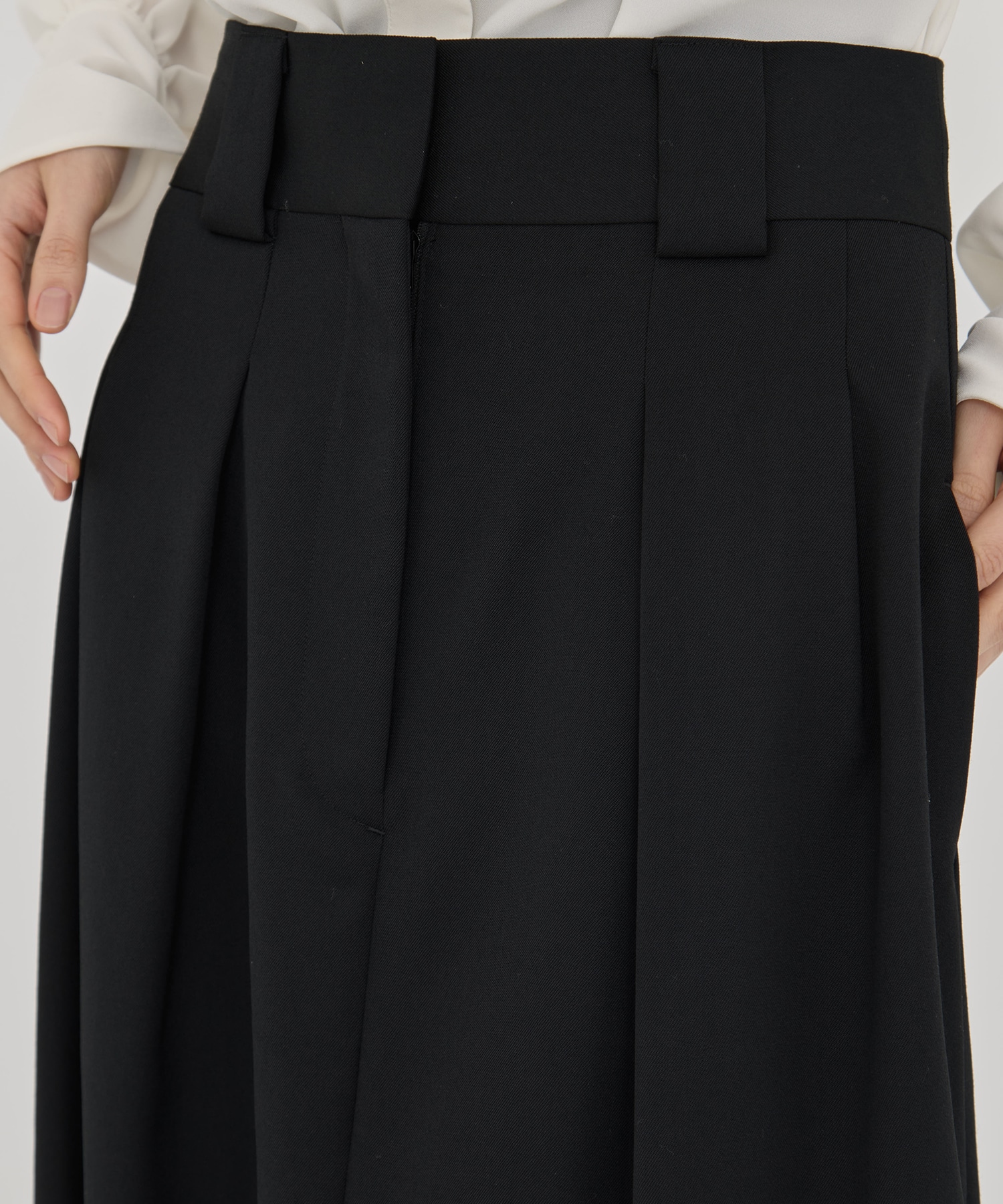 BLACK FORMAL HIGH WAIST SKIRT CINOH