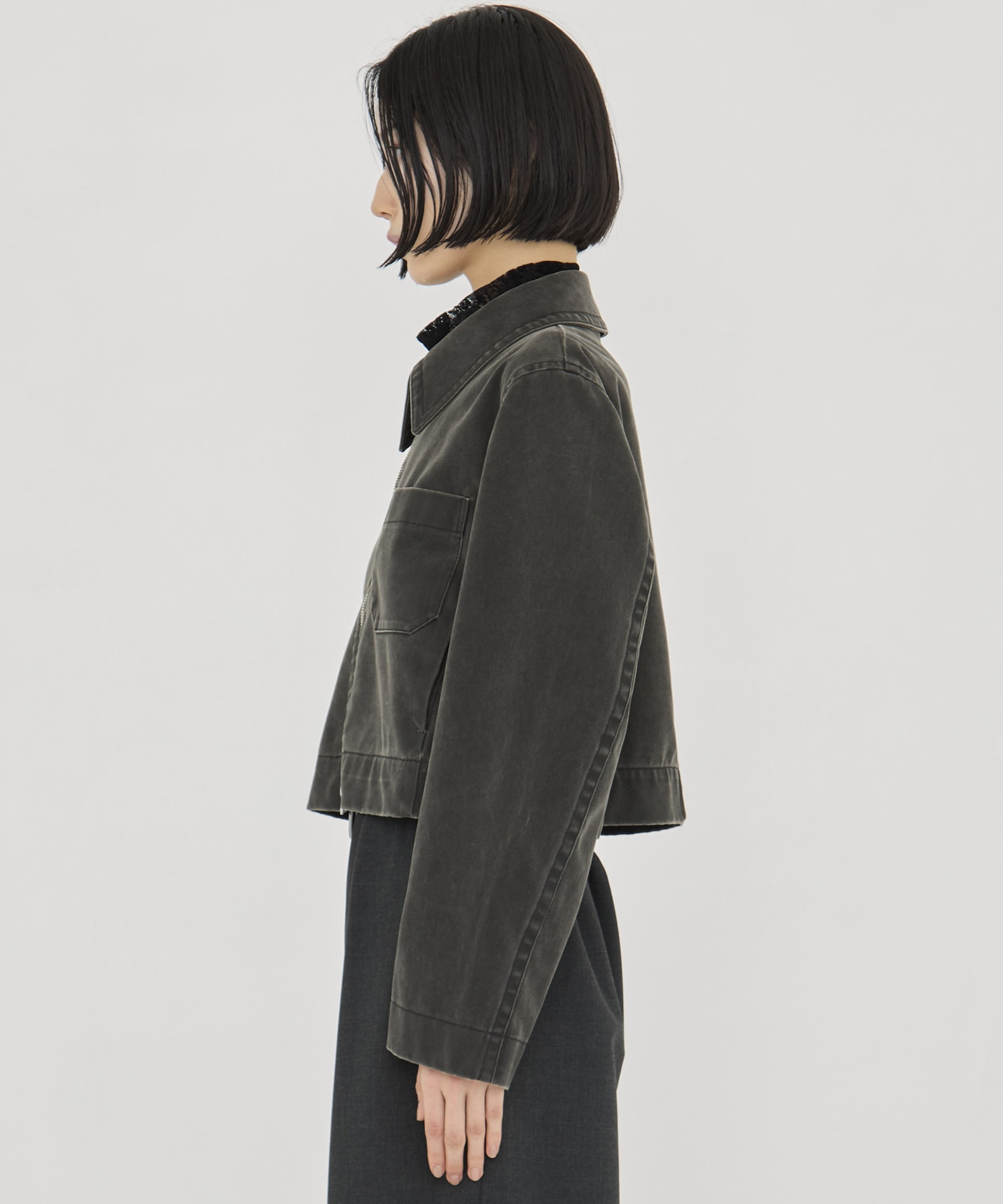 Suede Short Jacket STUDIOUS
