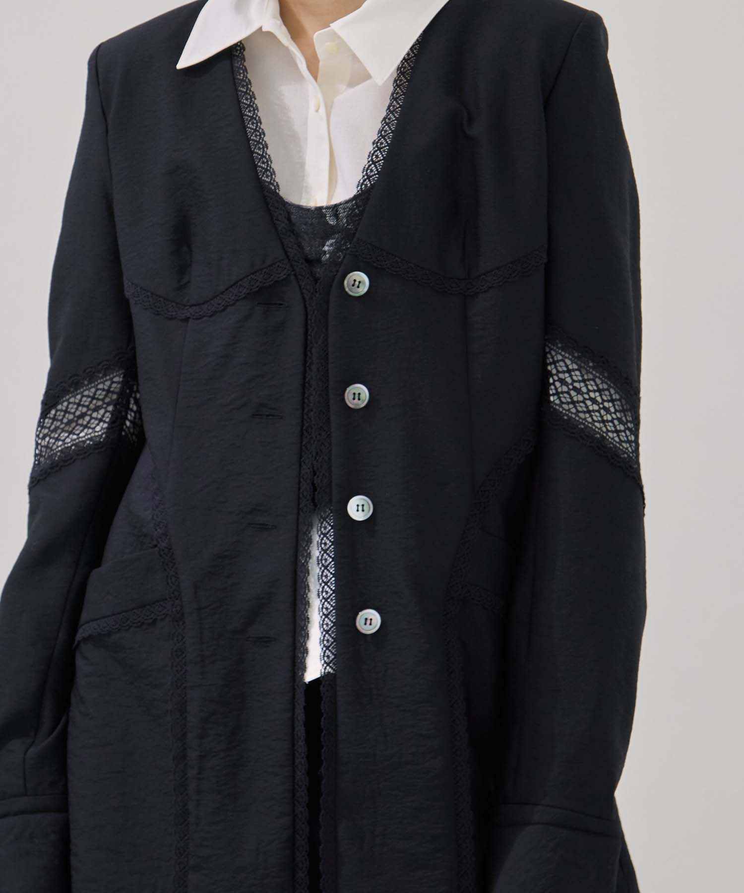 別注 LACE-PANELED JACKET FETICO