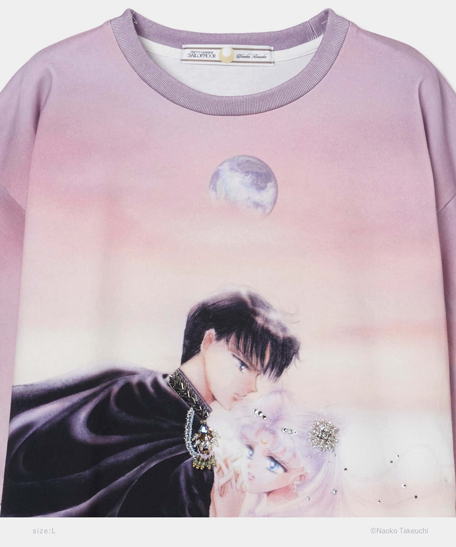Princess Serenity & Prince Endymion bijou T-shirt　L tanakadaisuke