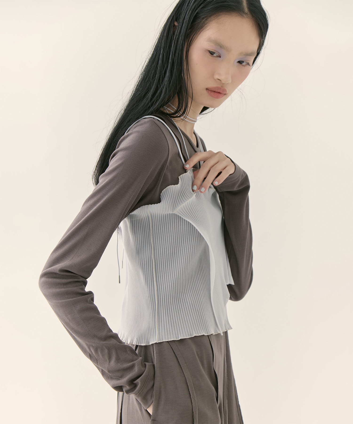 別注SHEER CAMISOLE(FREE GREY): kotohayokozawa: WOMENS｜ STUDIOUS