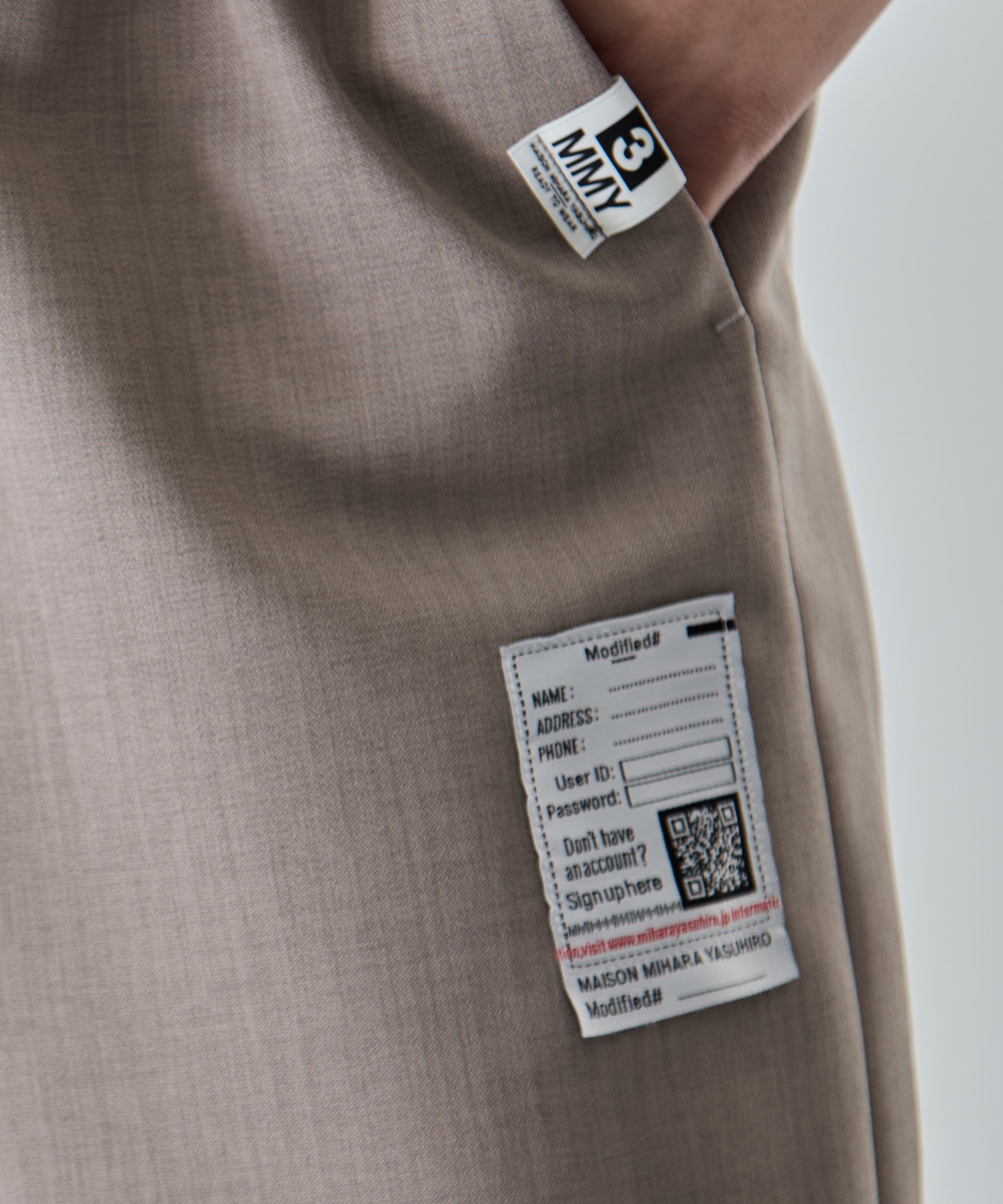 WOOLY TEXTURE EASY TROUSERS Maison MIHARA YASUHIRO