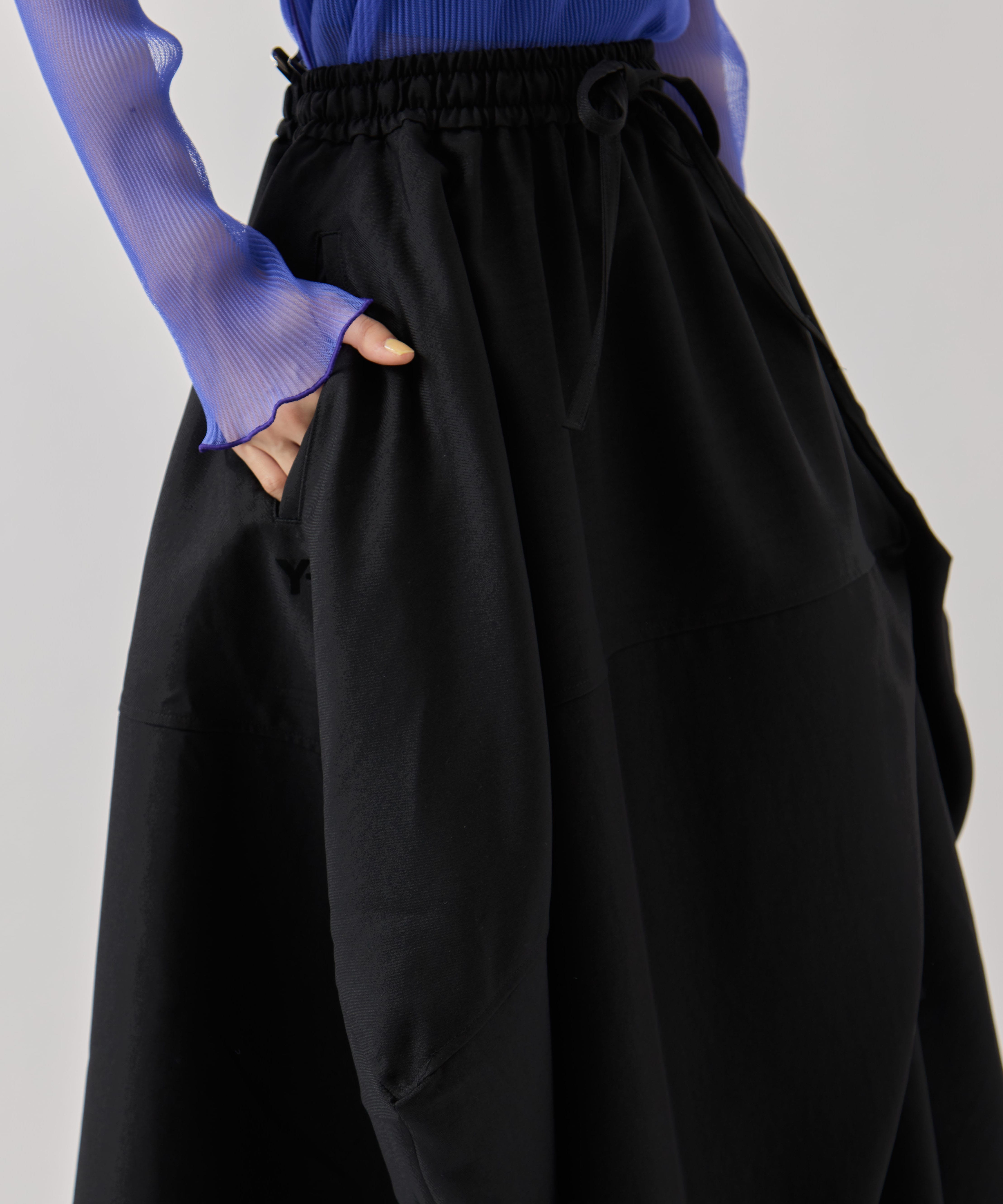 Y3-S26-0000-205/W_SU SKIRT BLACK(バルーンSK) Y-3