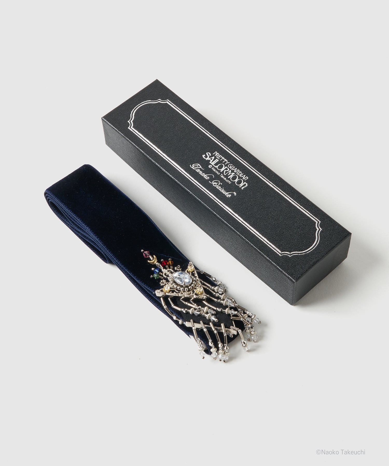 5 Sailor Guardians crystal silver tip velvet long ribbon tanakadaisuke