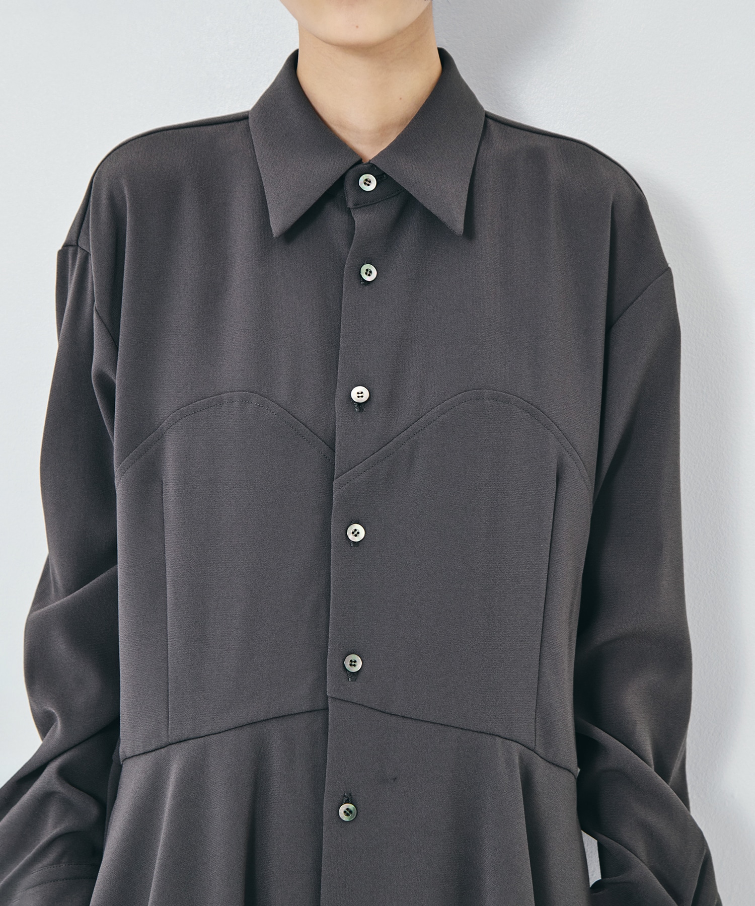 Peplum Hem Shirt UJOH