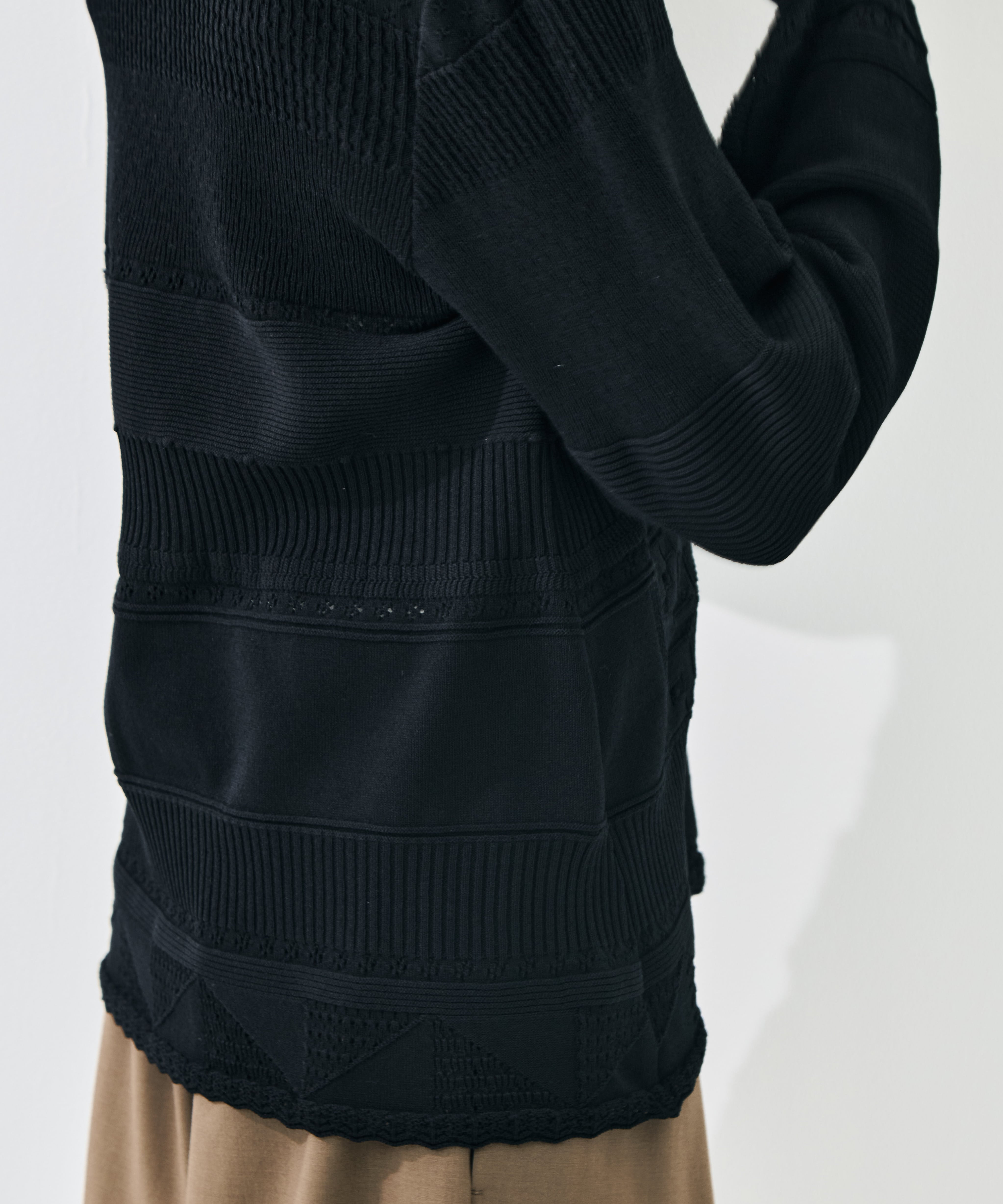 Knit Lace Cardigan Mame Kurogouchi