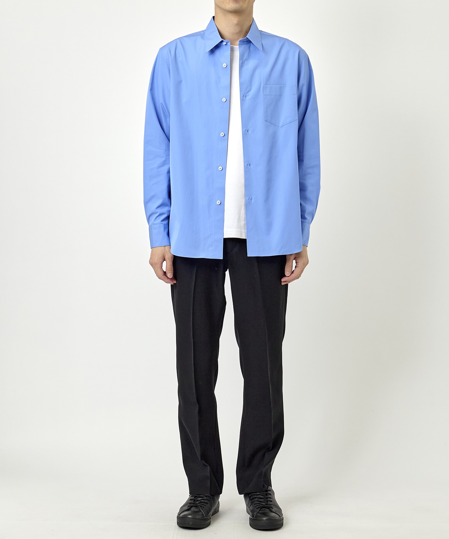 Watteau pleated cotton shirt FUMITO GANRYU