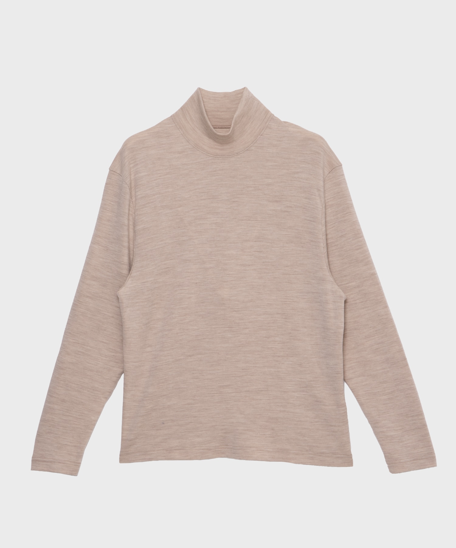 Highneck  Pullover Shirts-ウールポンチ Cale